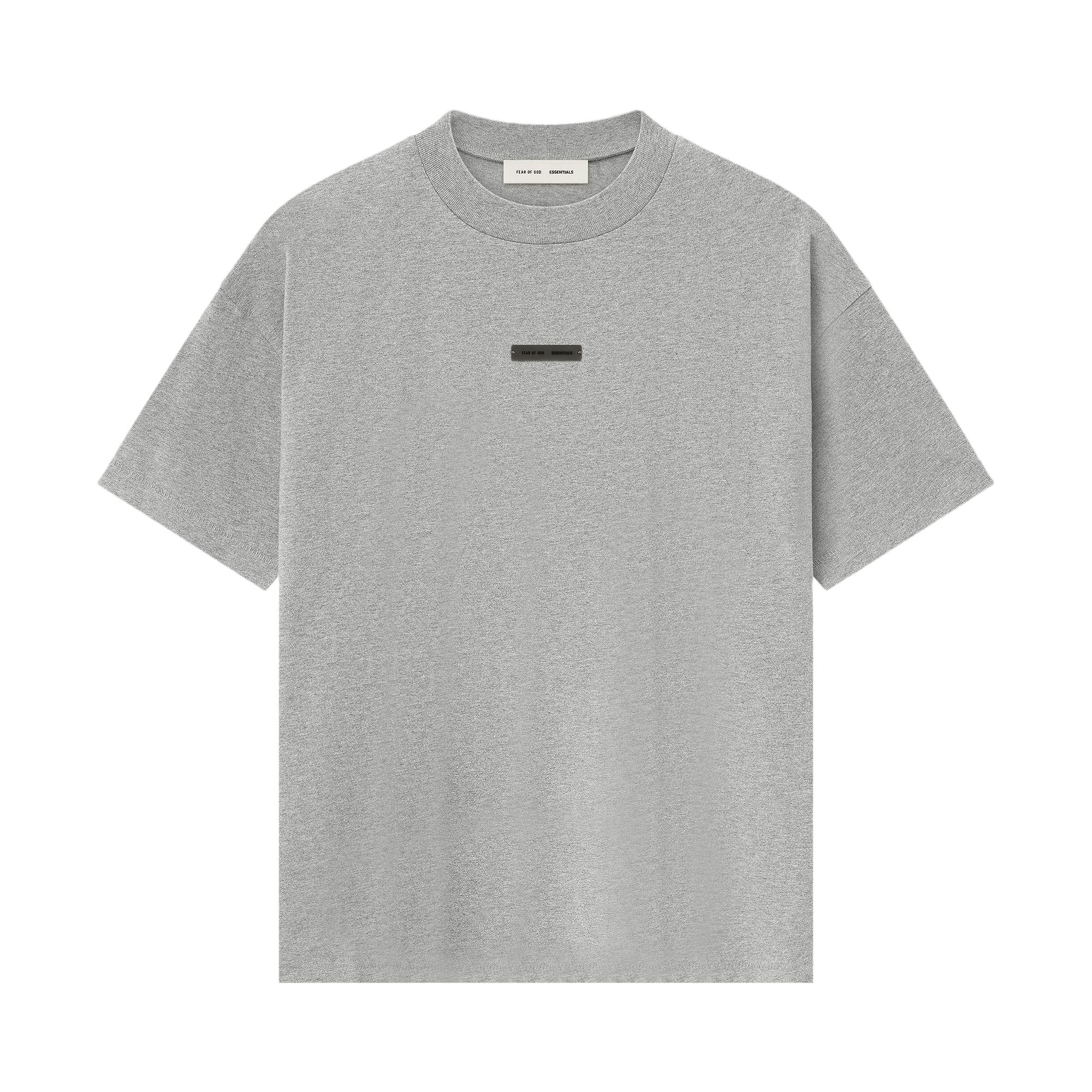 Pre-owned Essentials Fear Of God Classic Tee 'concrete Heather' | Grey | Men's Size Xxl In Gray