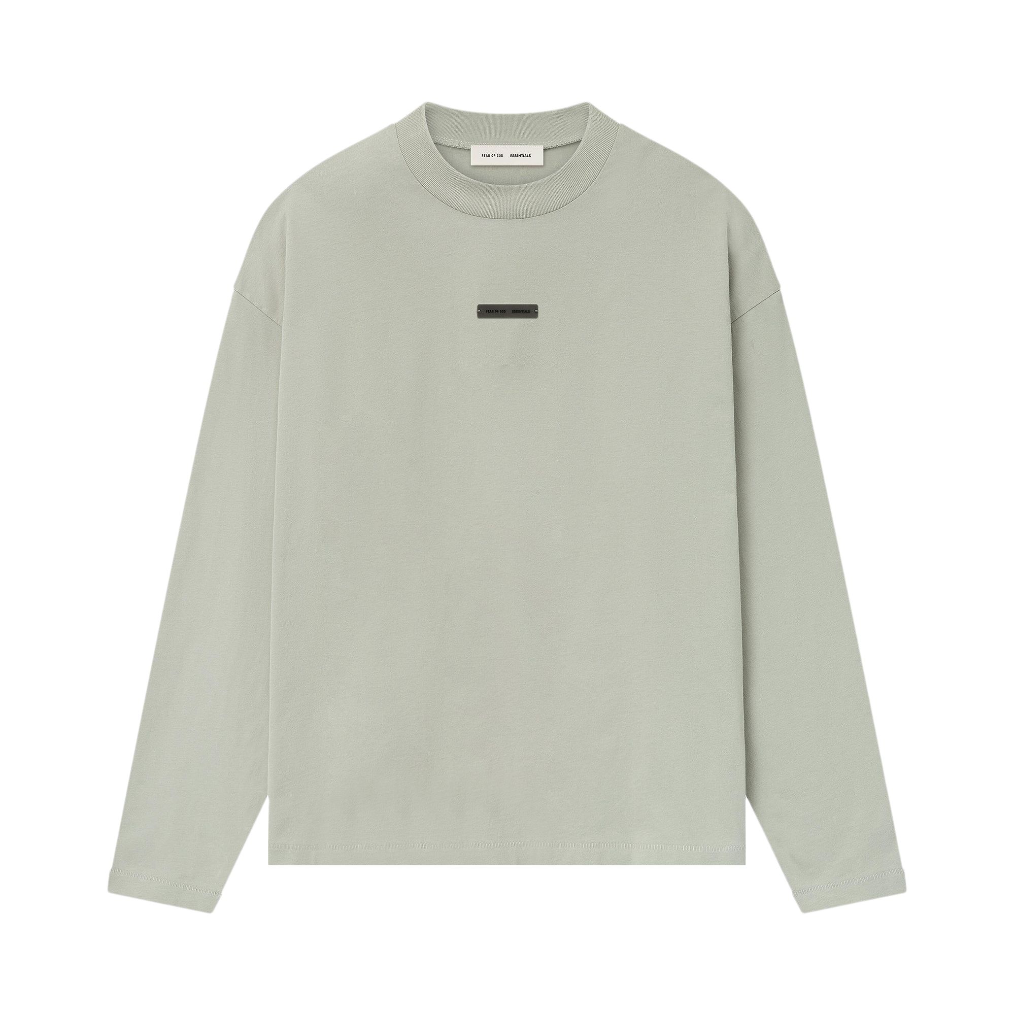 Pre-owned Essentials Fear Of God  Classic Long Sleeve Tee 'abbey Stone' | Tan | Men's Size Xl In Brown