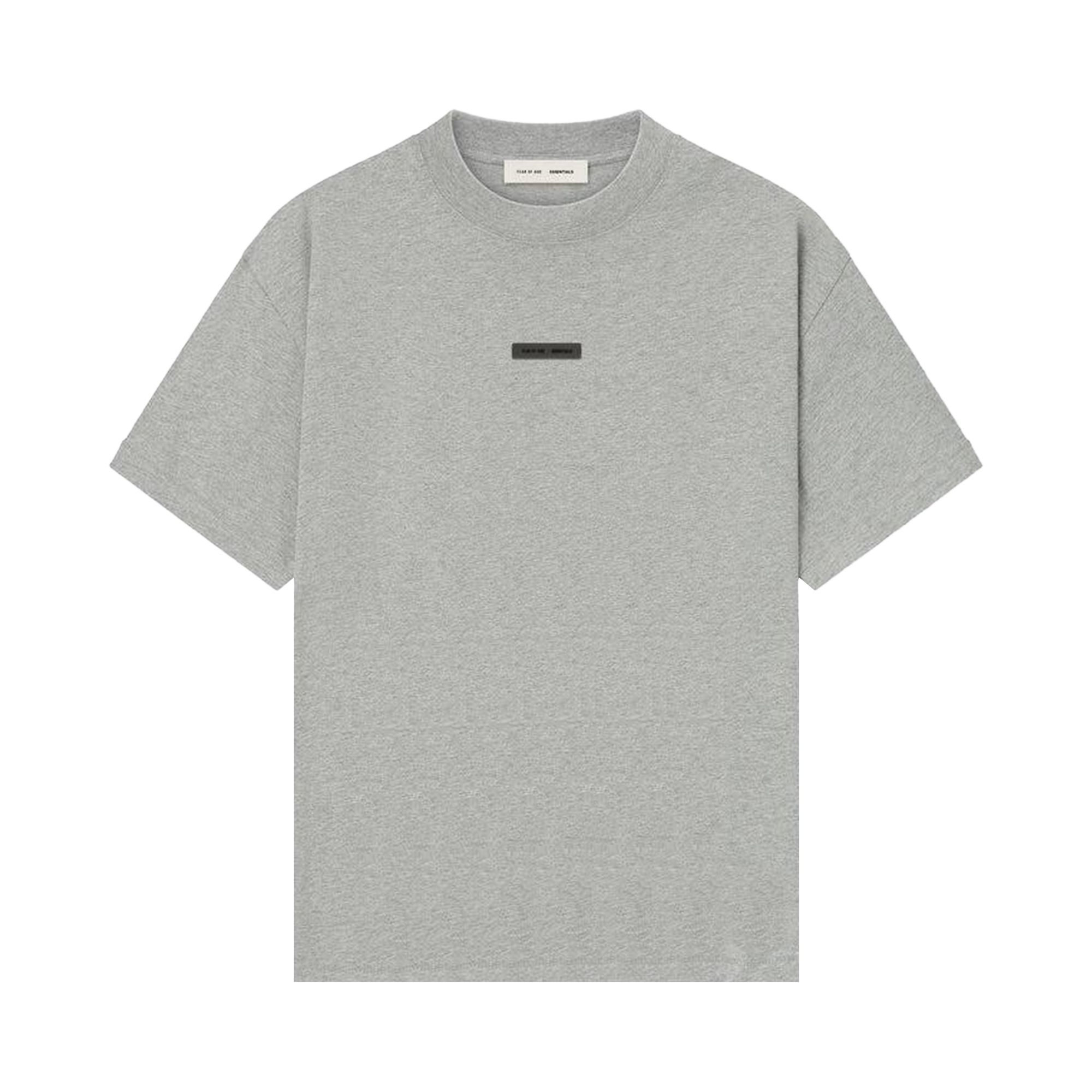 Pre-owned Essentials Fear Of God Essential Tee 'concrete Heather' | Grey | Men's Size M In Gray