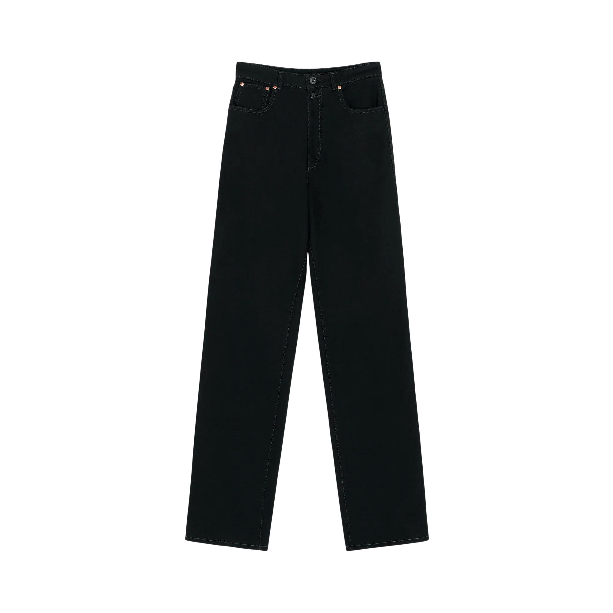 Pre-owned Lemaire High Waisted Straight Pants 'black' | Women's Size 36