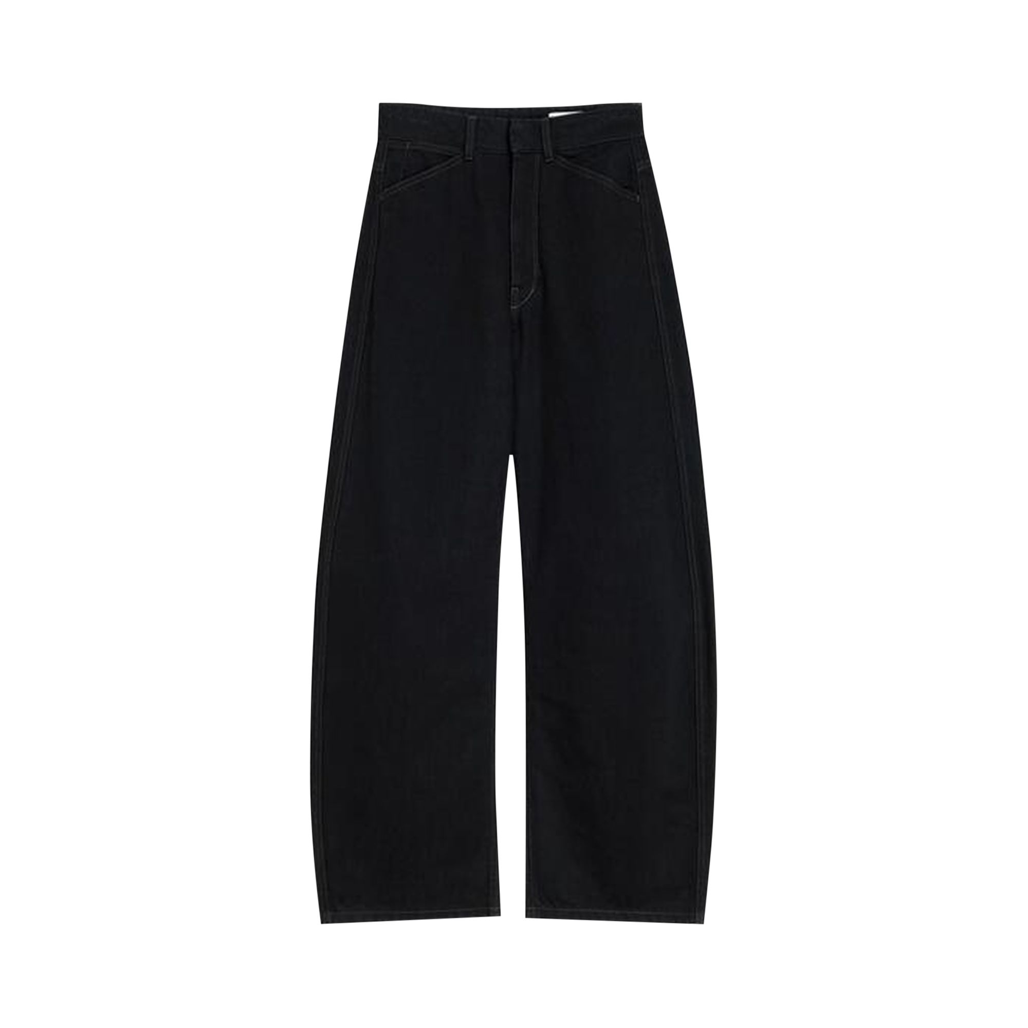 Pre-owned Lemaire High Waisted Curved Pants 'black' | Women's Size 36