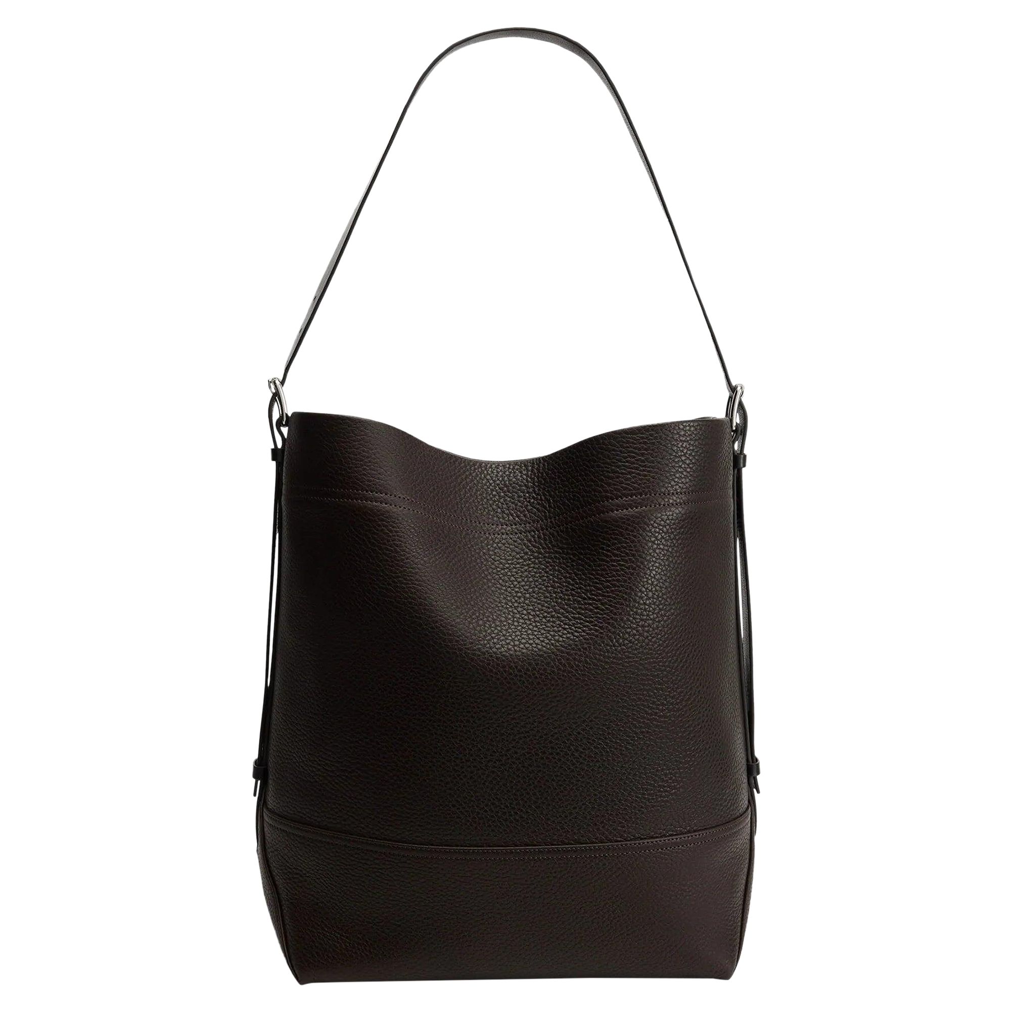Pre-owned Lemaire Belted Tote Bag 'dark Chocolate' | Brown | Women's Size Onesize