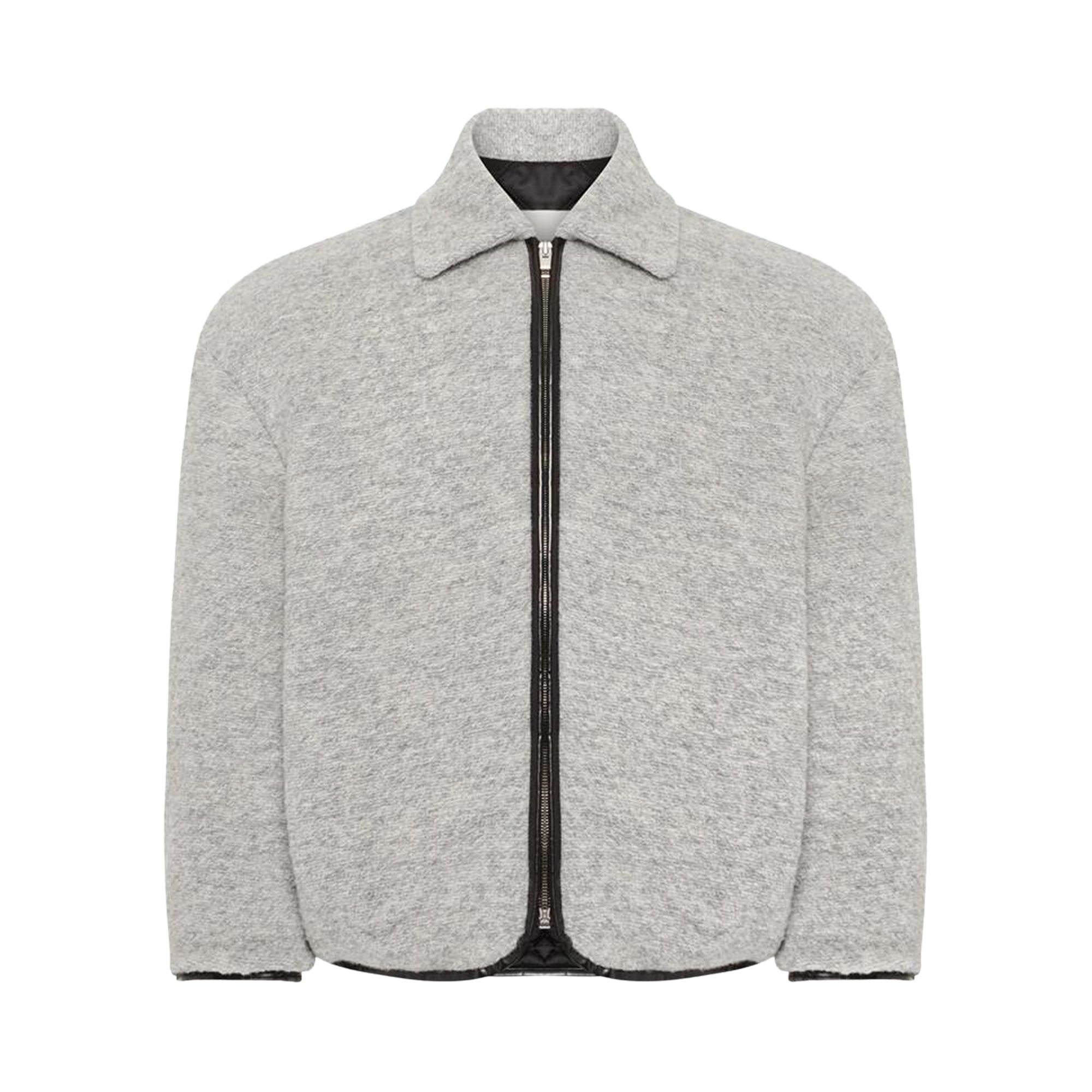 Pre-owned Jw Anderson Contrast Trim Casual Jacket 'light Grey Melange' | Men's Size M In Gray