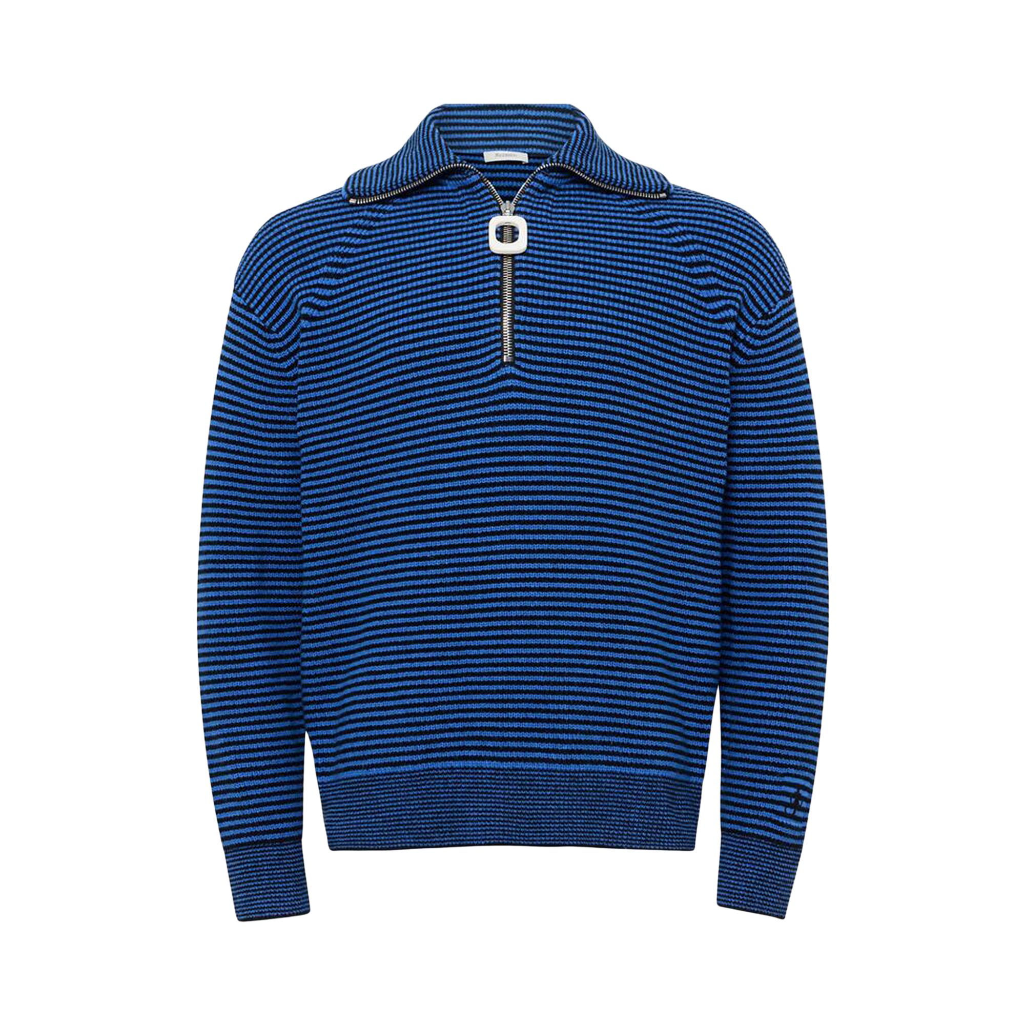 Pre-owned Jw Anderson Half Zip Jumper 'blue/black' | Men's Size S