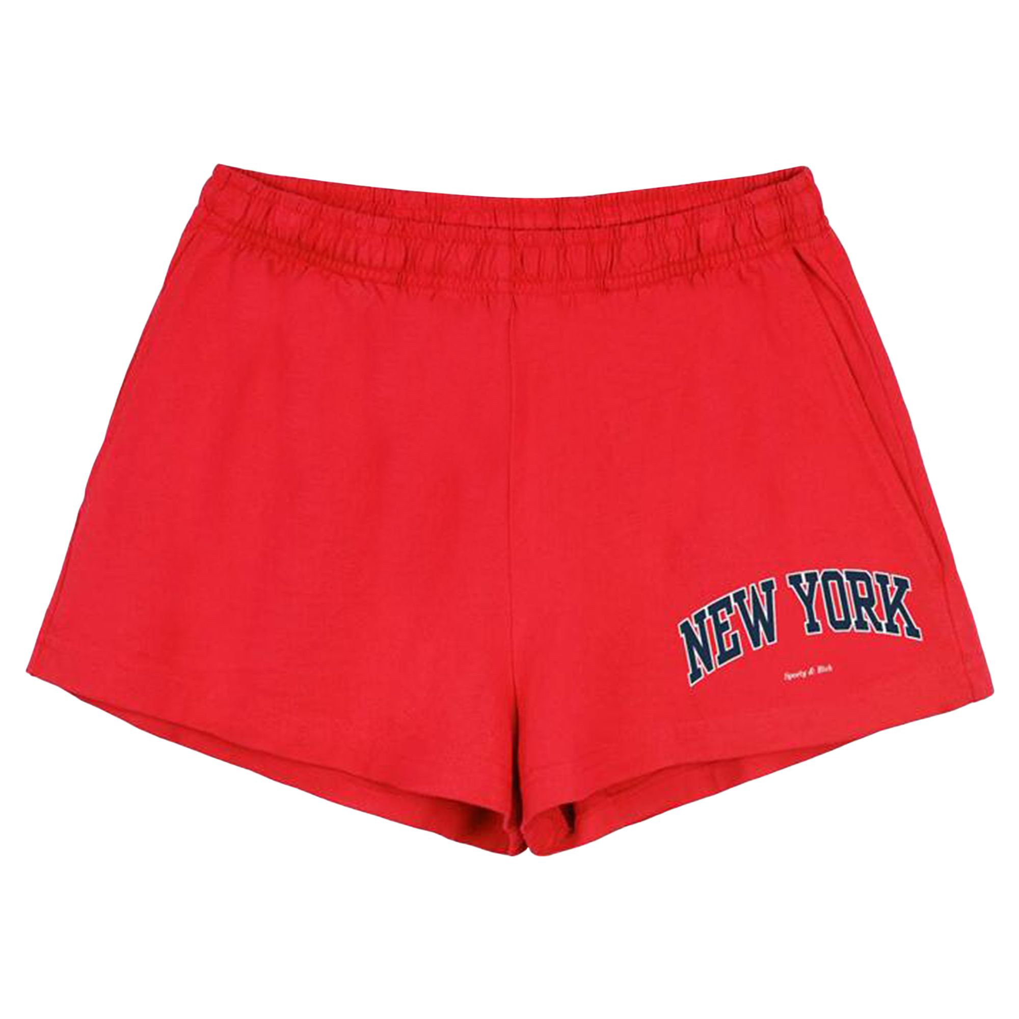 Pre-owned Sporty And Rich Sporty & Rich New York Ivy Disco Short 'ruby' | Red | Women's Size L