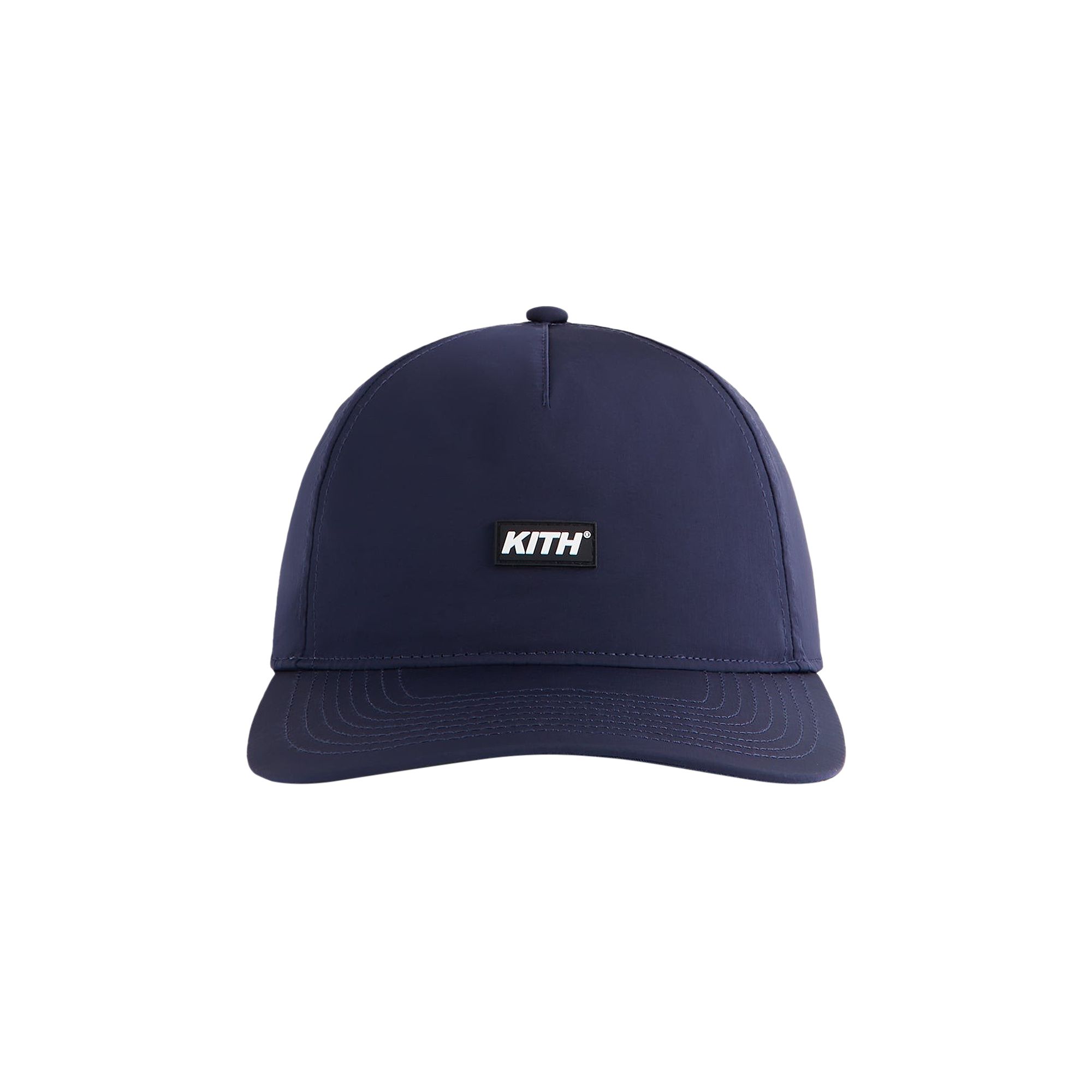 Pre-owned Kith Wrinkle Nylon Bay Low Pinch Crown 'nocturnal' | Black | Men's Size Onesize