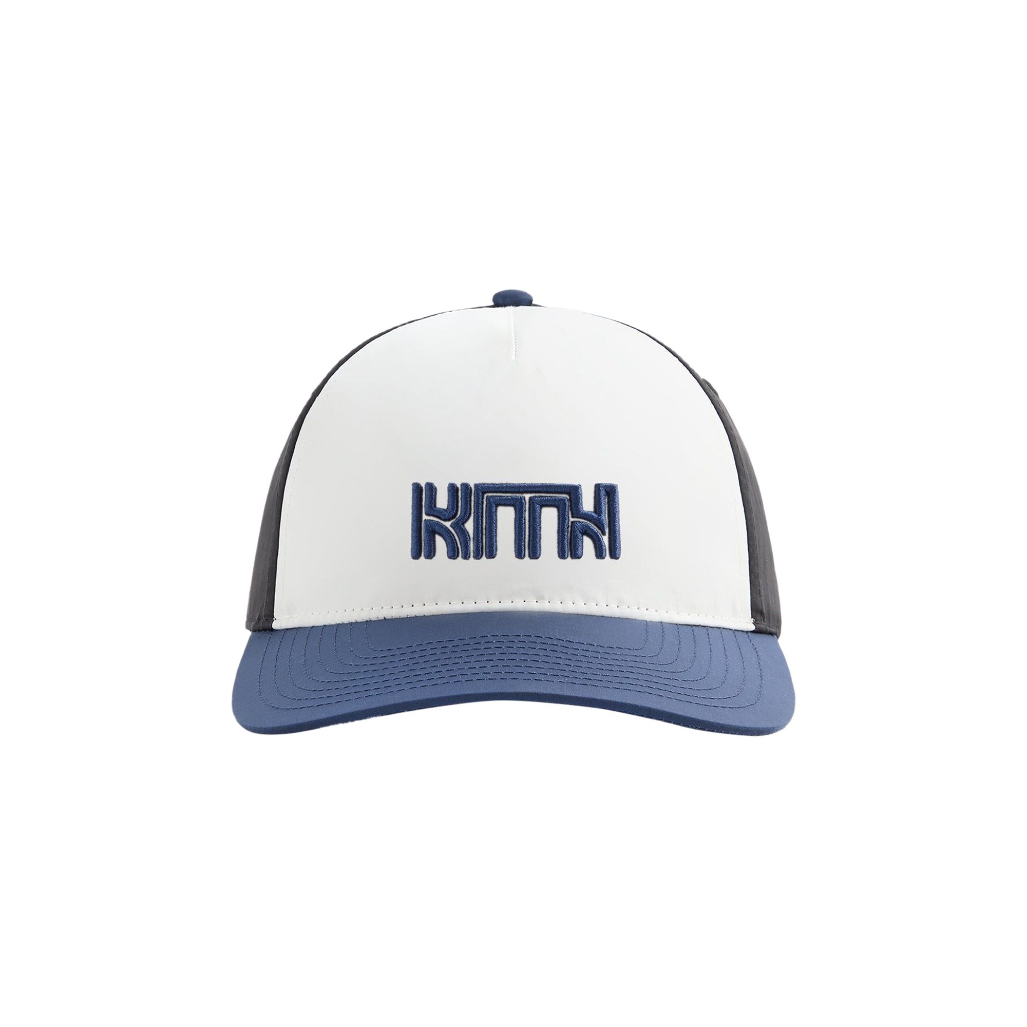 Pre-owned Kith Wrinkle Nylon Bay Low Pinch Crown 'meter' | Blue | Men's Size Onesize