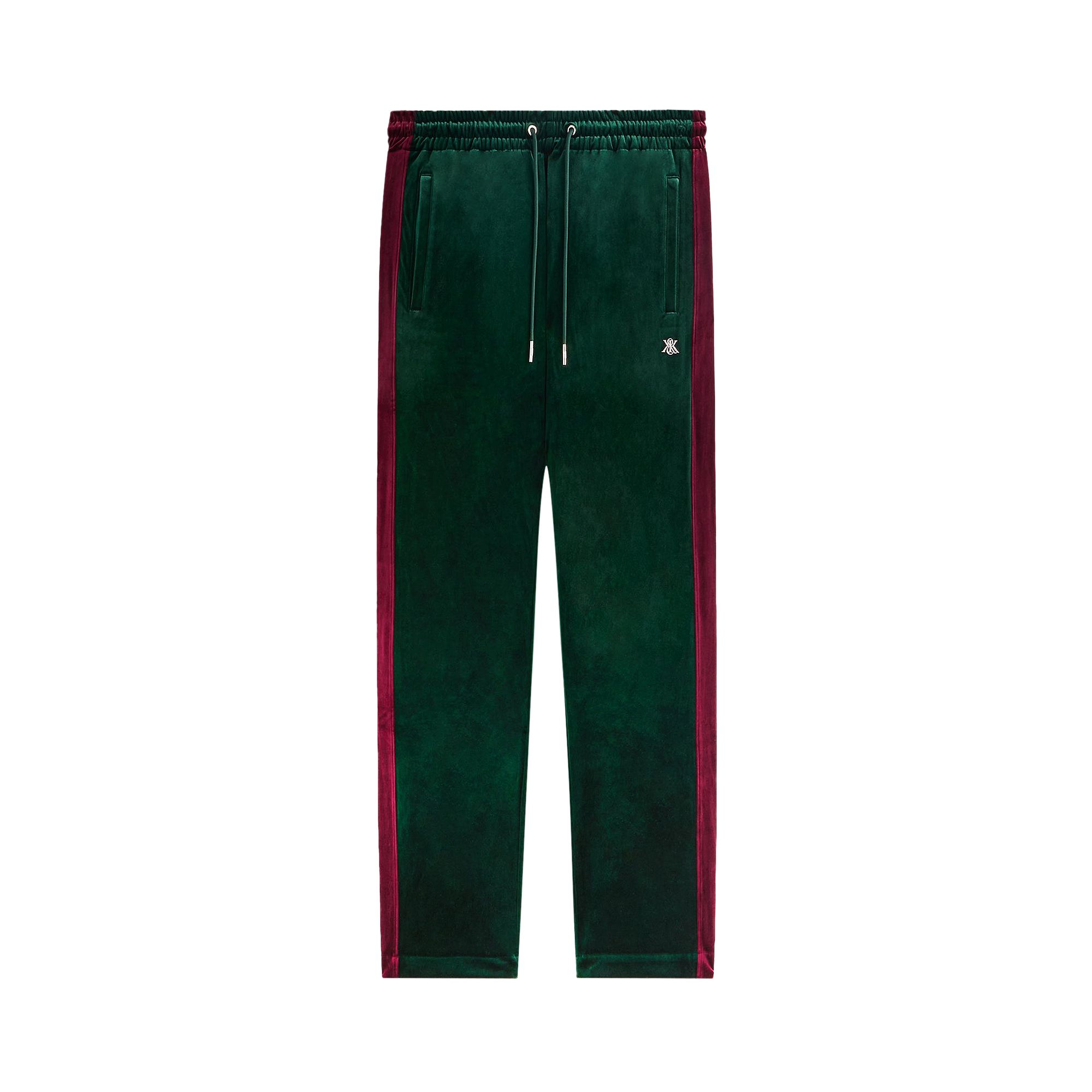 Pre-owned Kith Velvet Damon Track Pant 'stadium' | Green | Men's Size Xs