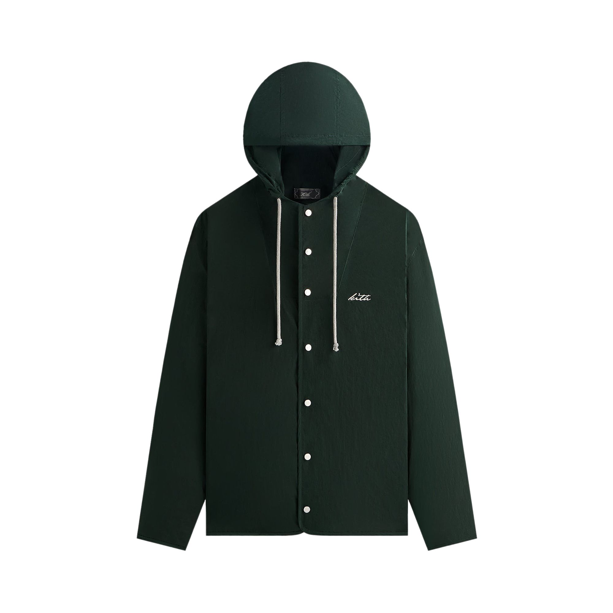 Pre-owned Kith Wrinkle Nylon Dorian Jacket 'stadium' | Green | Men's Size S