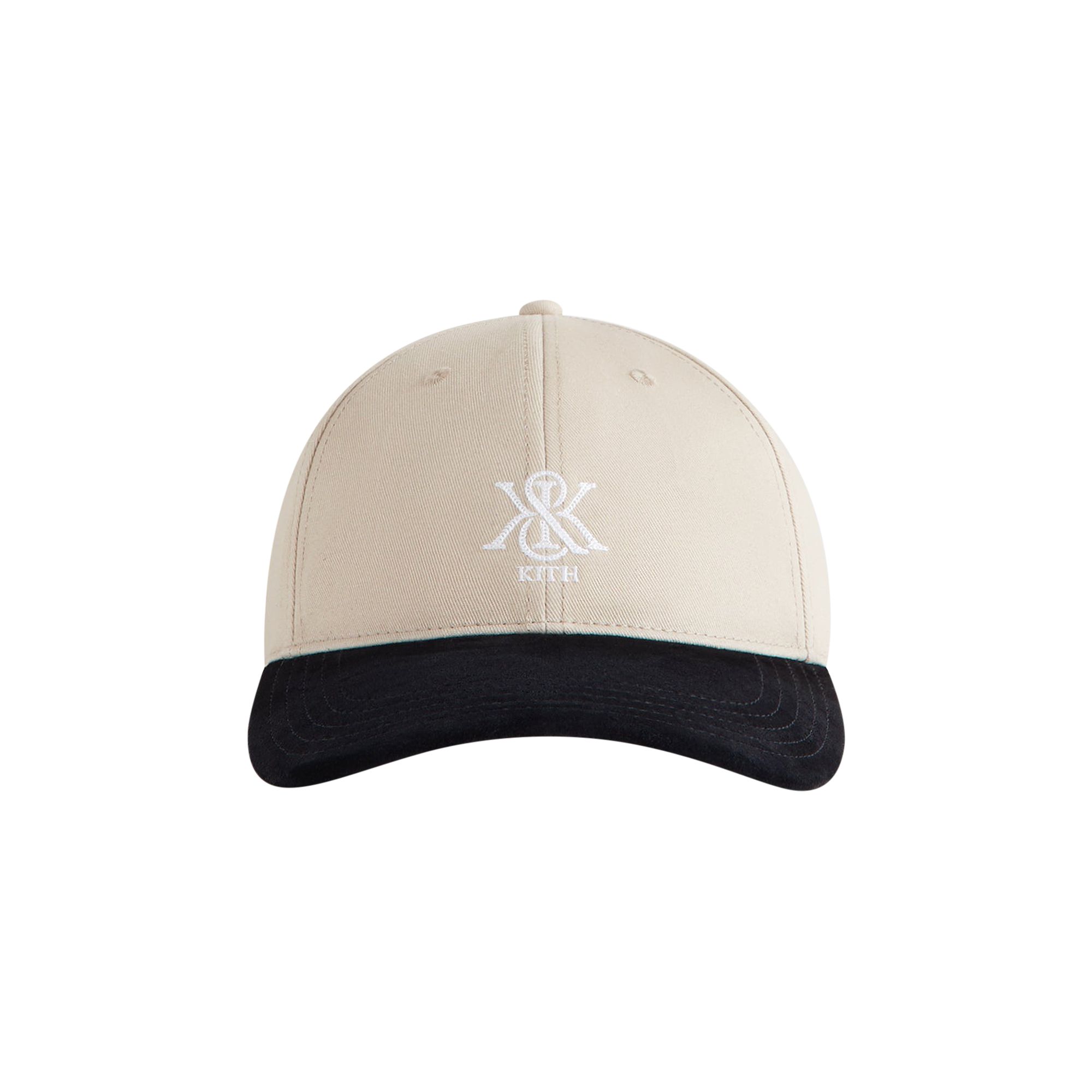 Pre-owned Kith Two-tone Suede Brim Aaron Classic Cap 'canvas' | Cream | Men's Size Onesize In White