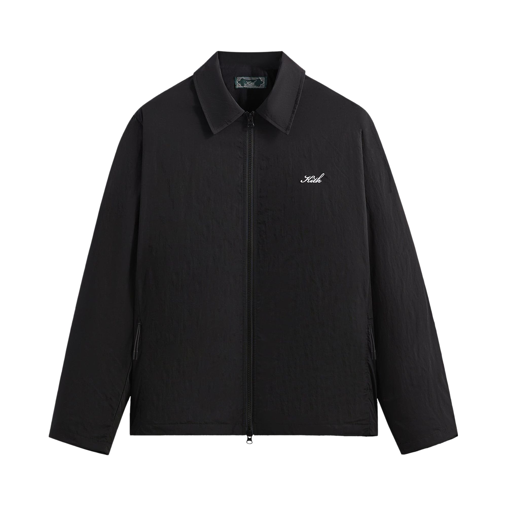 Pre-owned Kith Wrinkle Nylon Jonas Coaches Jacket 'black' | Men's Size Xl