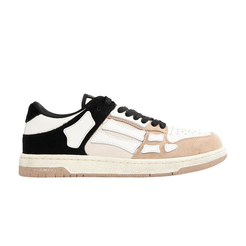 Pre-owned Amiri Skel Top Low 'distressed - Black Tan' | Men's Size 41 In Brown