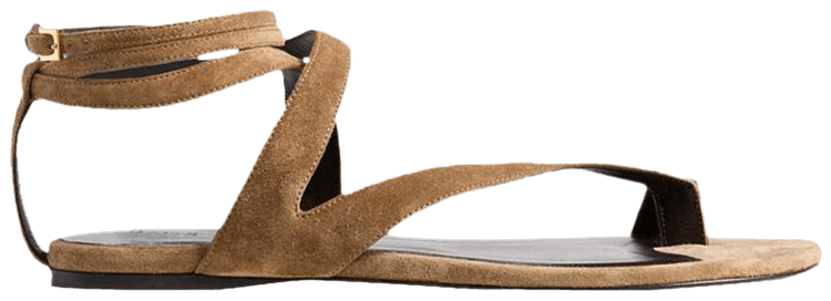 Khaite Wmns Aimee Ankle Strap Flat Sandal Taupe