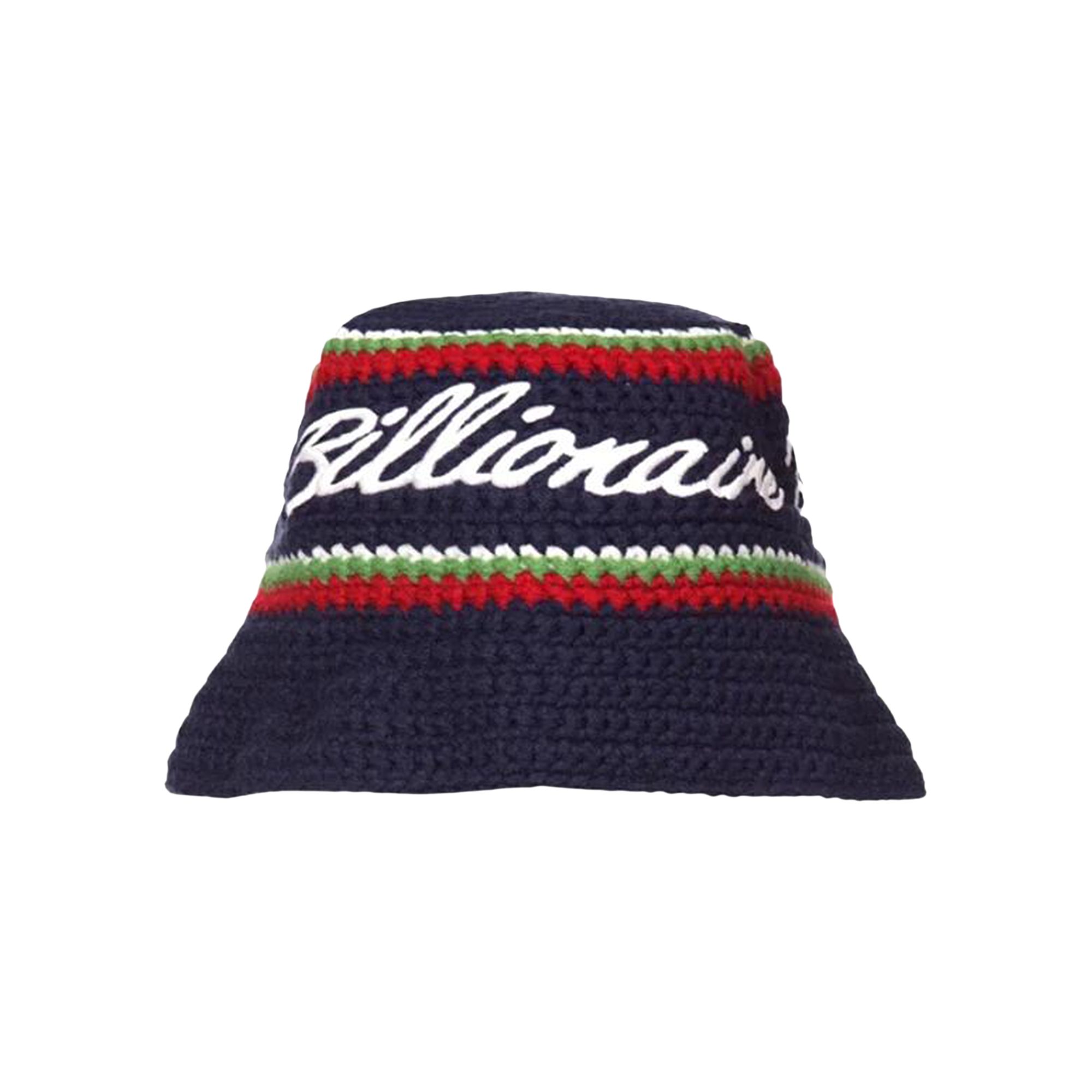 Pre-owned Billionaire Boys Club Knit Bucket Hat 'navy Peony' | Blue | Men's Size S/m