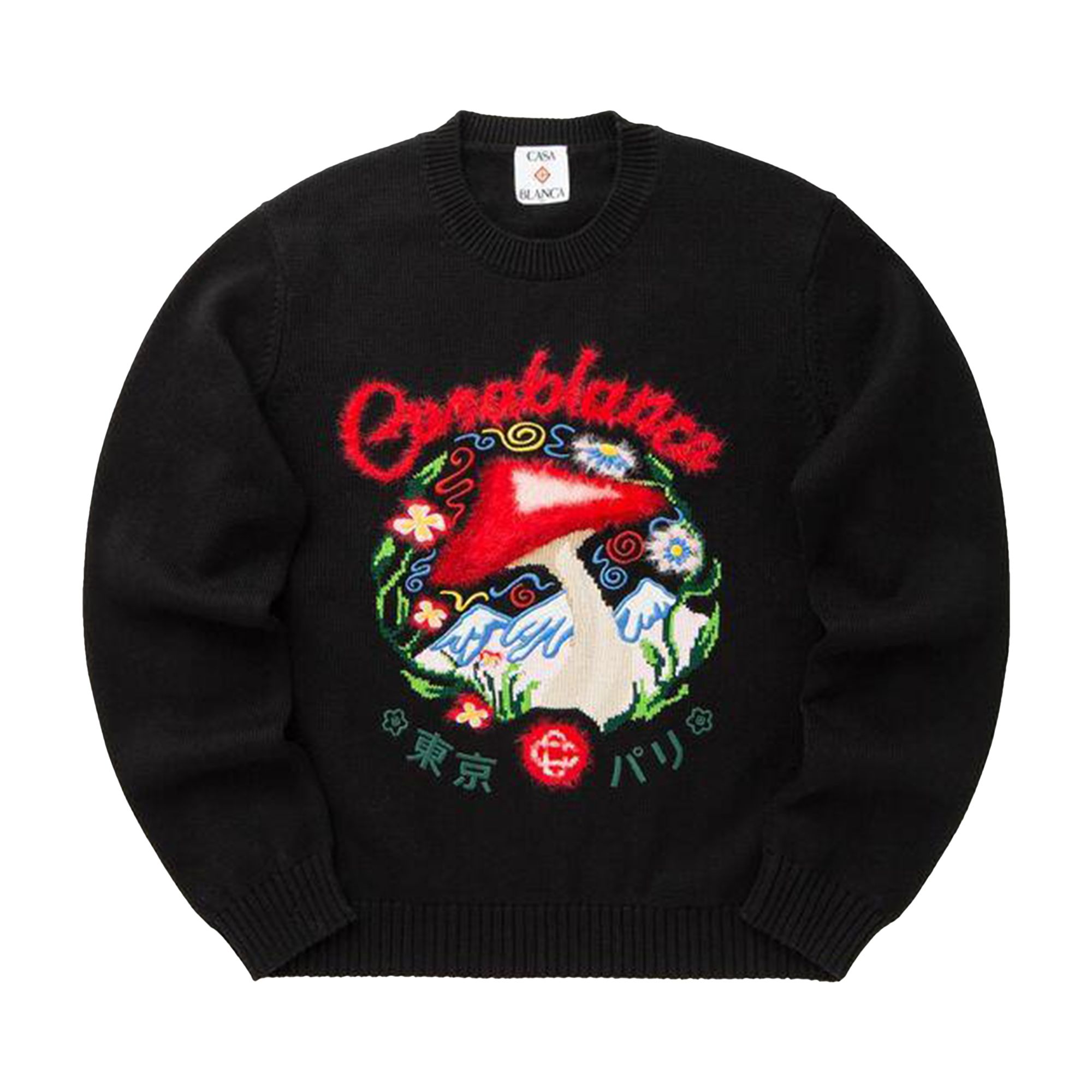 Pre-owned Casablanca Mushroom Emblem Sweater 'black' | Men's Size L