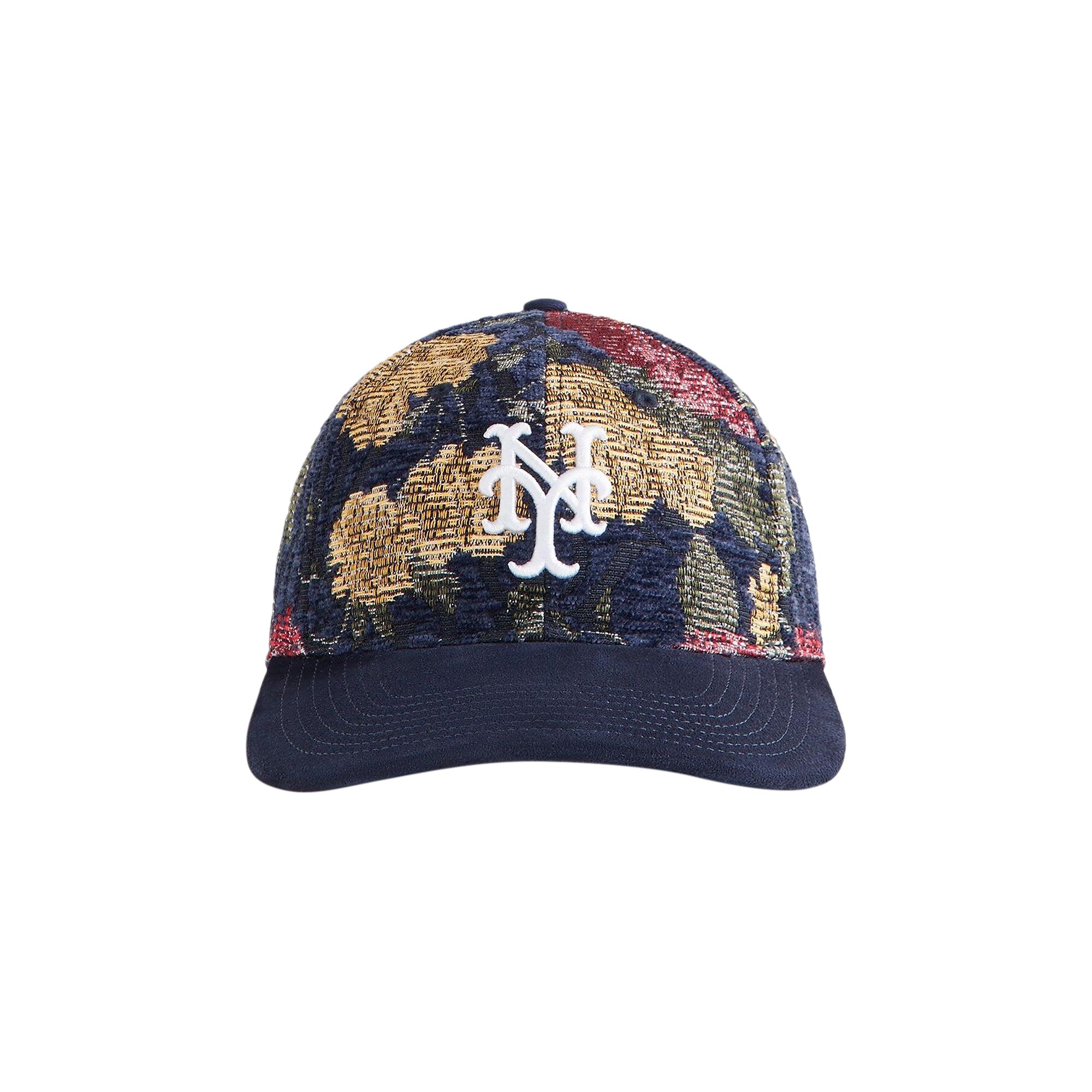 Pre-owned Kith & '47 For The New York Mets Chenille Tapestry Franchise Ls Cap 'ink' | Black | Men's Size Onesi