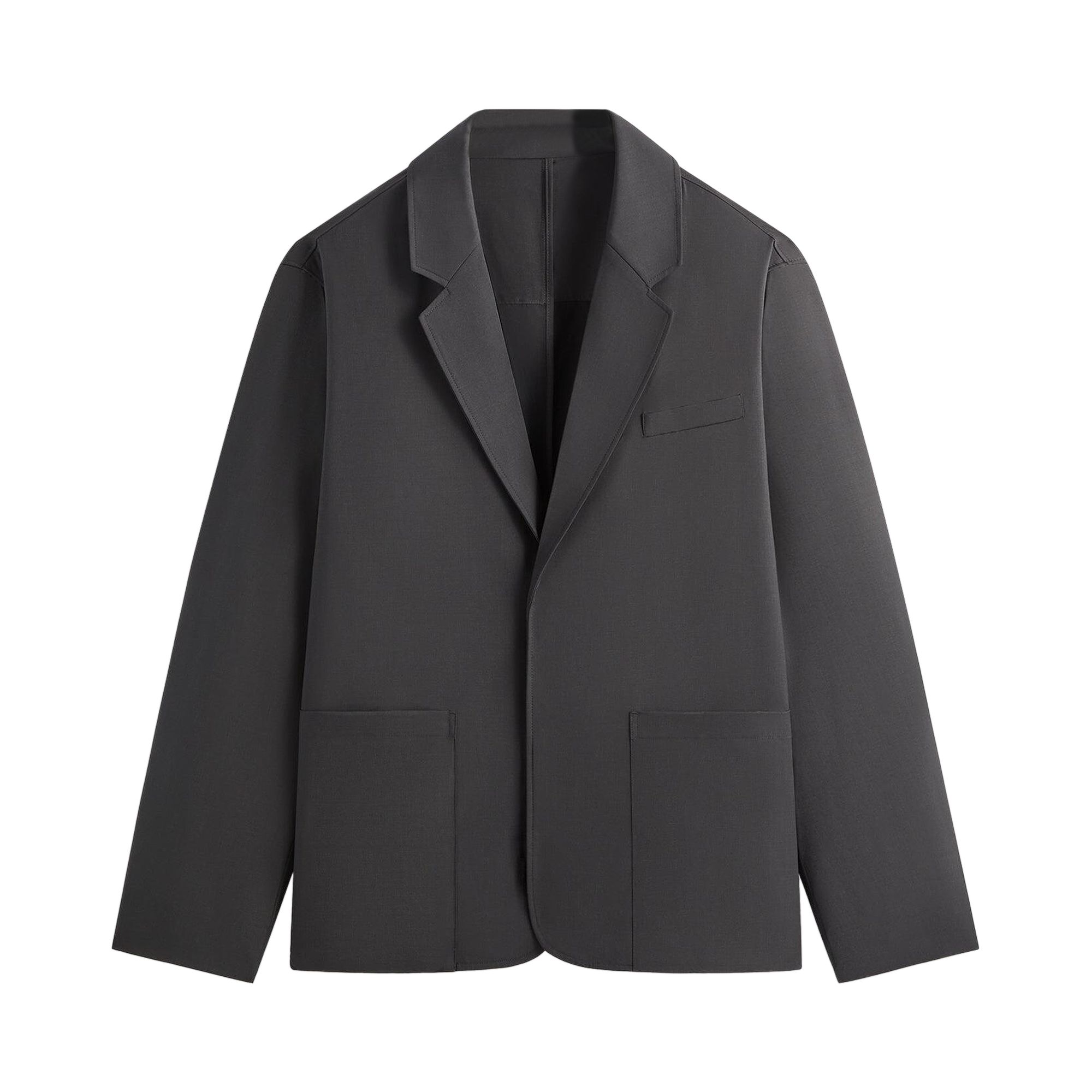 Pre-owned Kith & Kin Tropical Wool Reversible Brant Blazer 'carbon' | Black | Men's Size 44