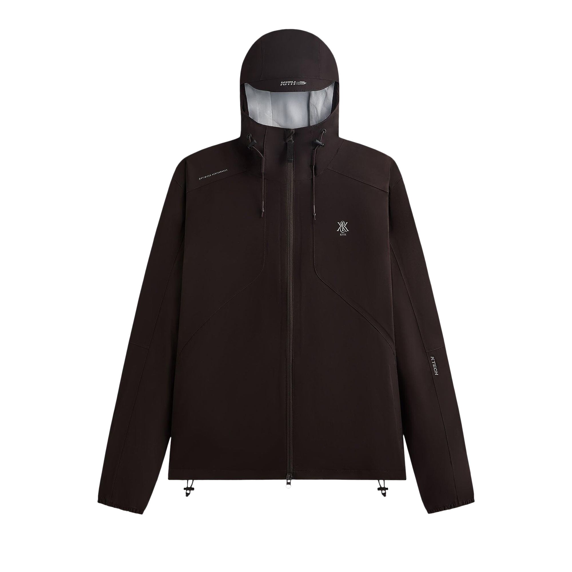 Pre-owned Kith Bonded Nylon Bolt Jacket 'kindling' | Brown | Men's Size Xl
