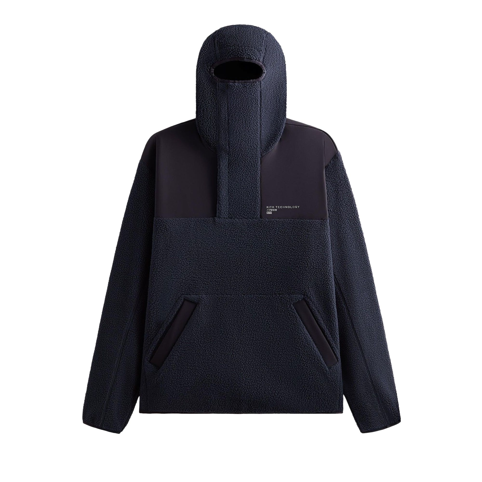 Pre-owned Kith Brockwell Sherpa Hoodie 'nocturnal' | Black | Men's Size L