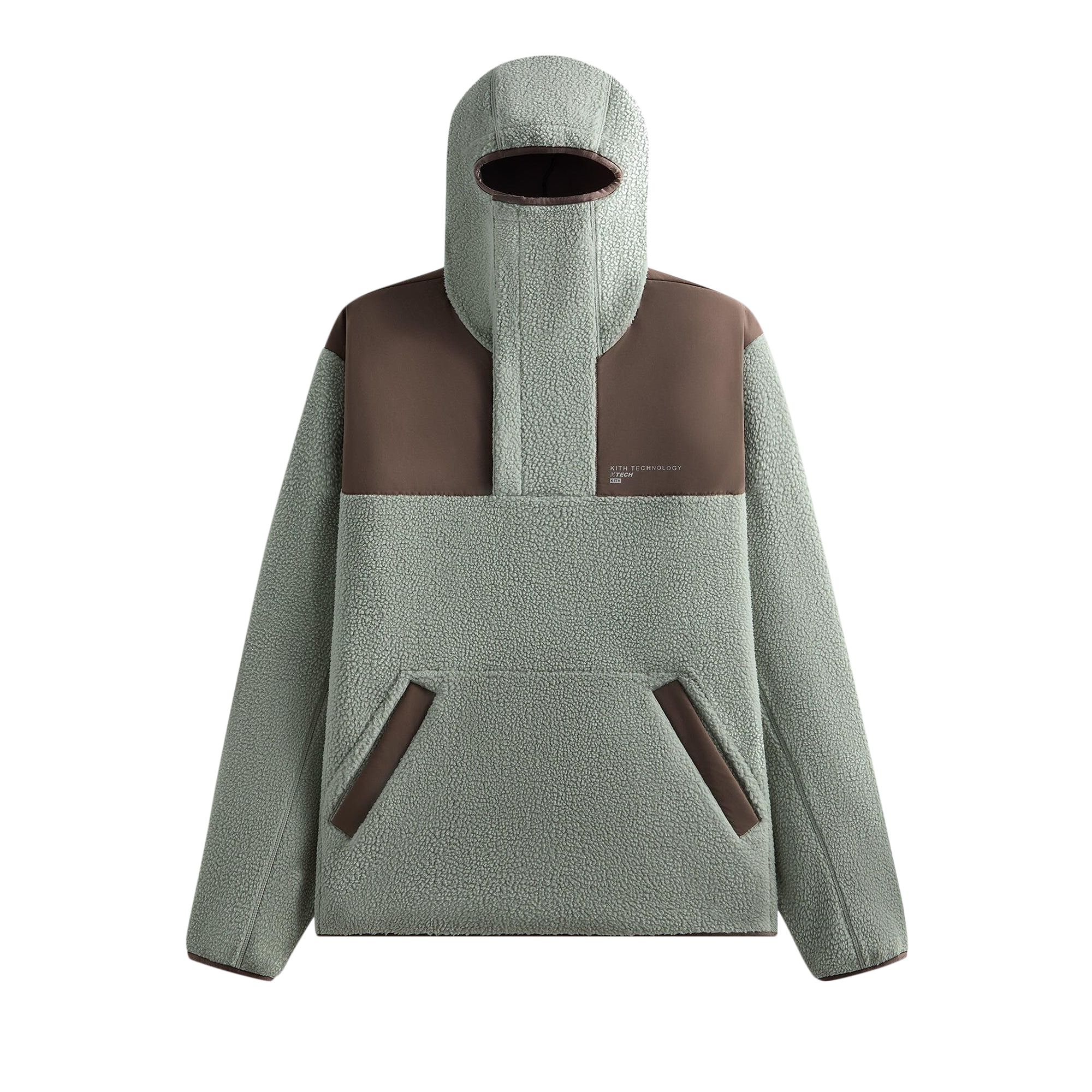 Pre-owned Kith Brockwell Sherpa Hoodie 'pavilion' | Blue | Men's Size Xs