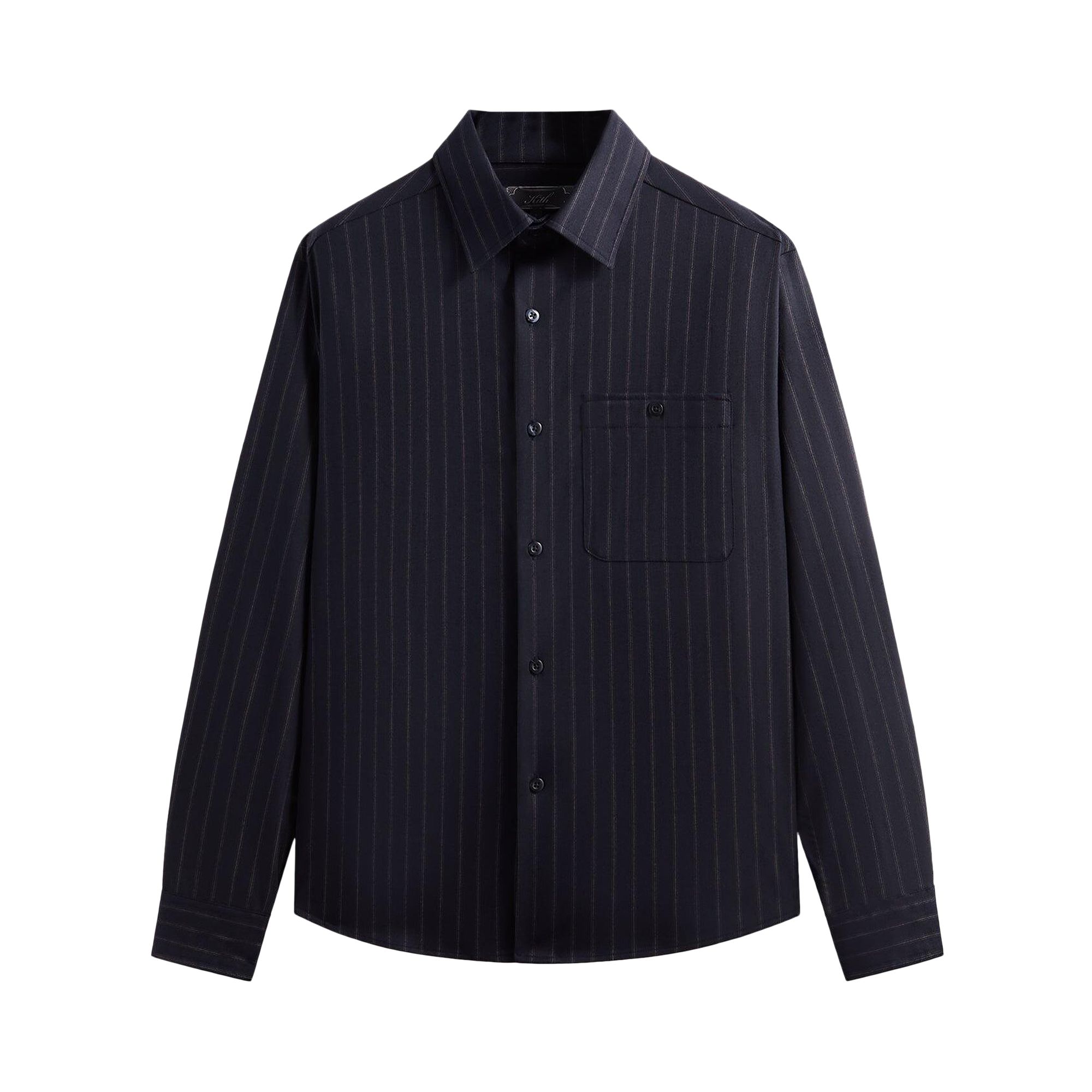 Pre-owned Kith Flannel Tomas Shirt 'nocturnal' | Black | Men's Size Xxl