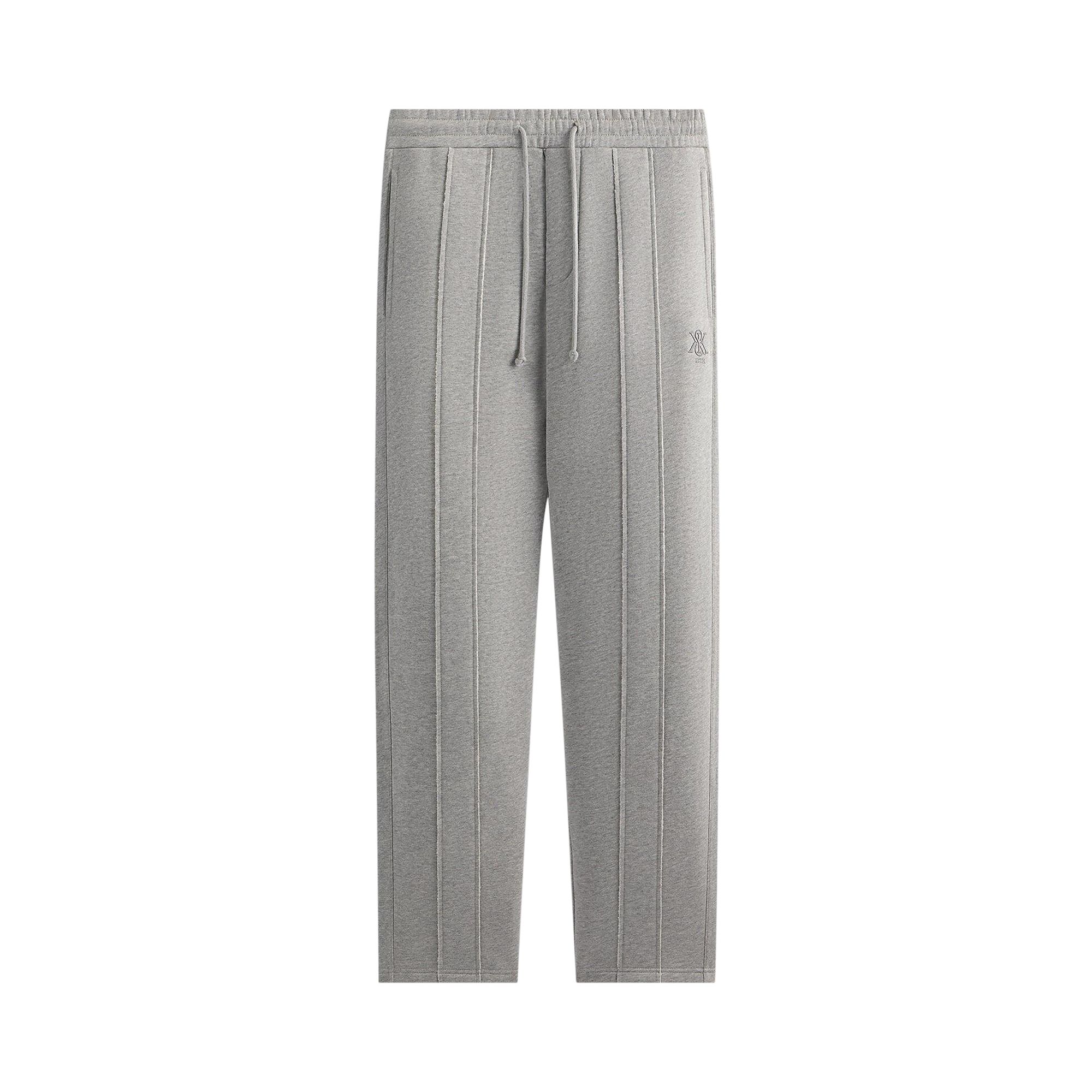 Pre-owned Kith Bryson Panelled Sweatpant 'mid Heather Grey' | Men's Size Xl In Gray