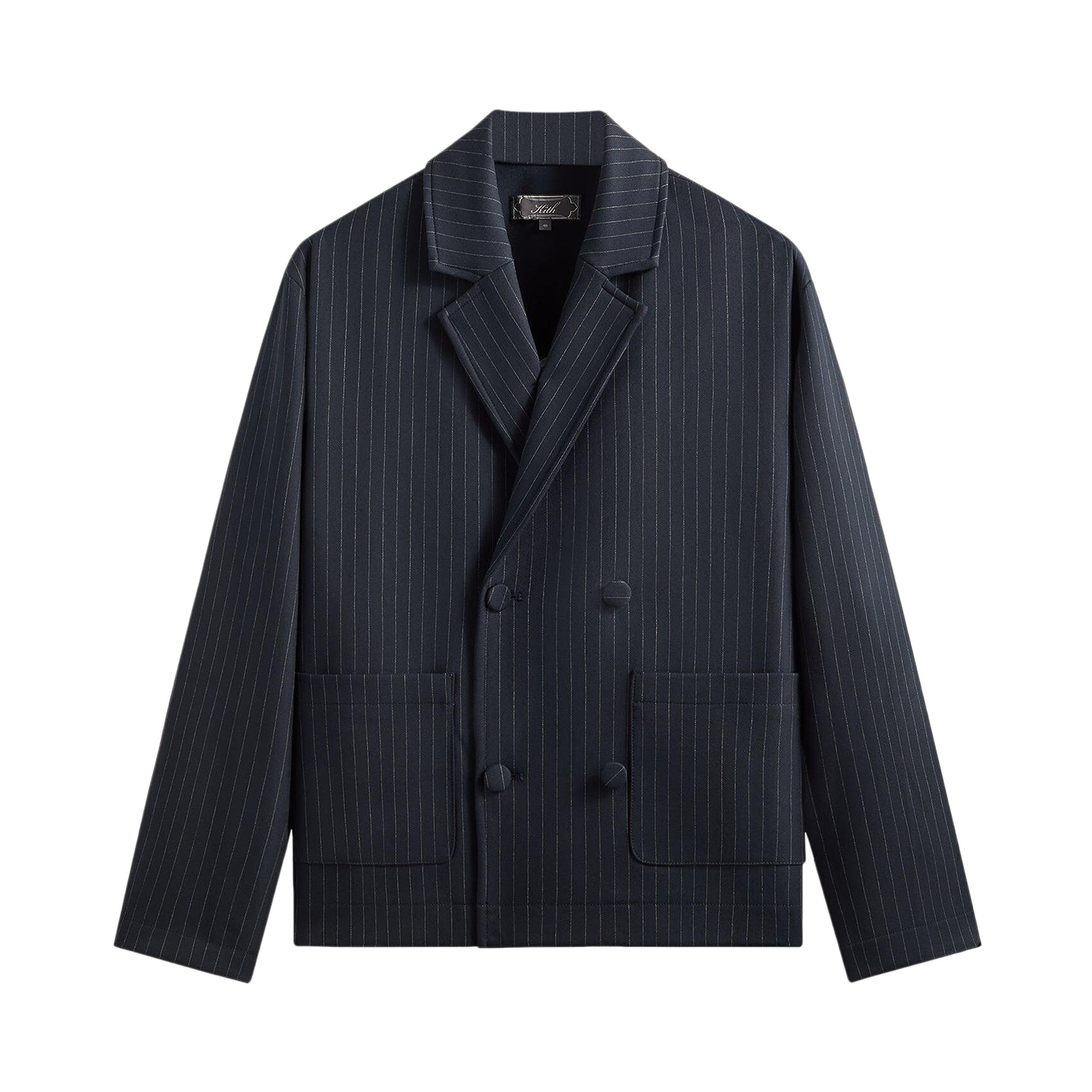 Pre-owned Kith Double Weave Raya Blazer 'nocturnal' | Black | Men's Size 48