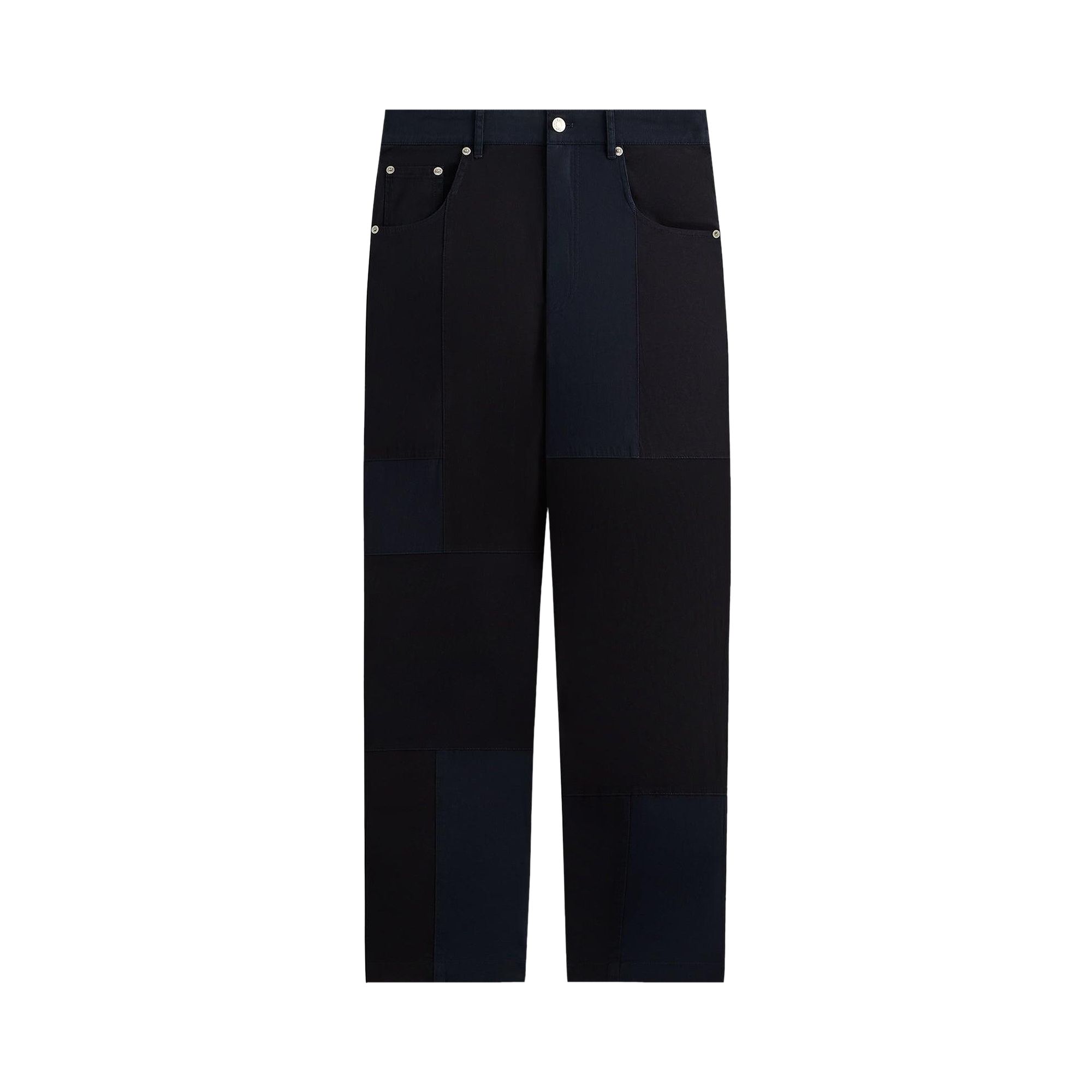 Pre-owned Kith Garment Dyed Patchwork Prospect Grand 'ink' | Black | Men's Size 34