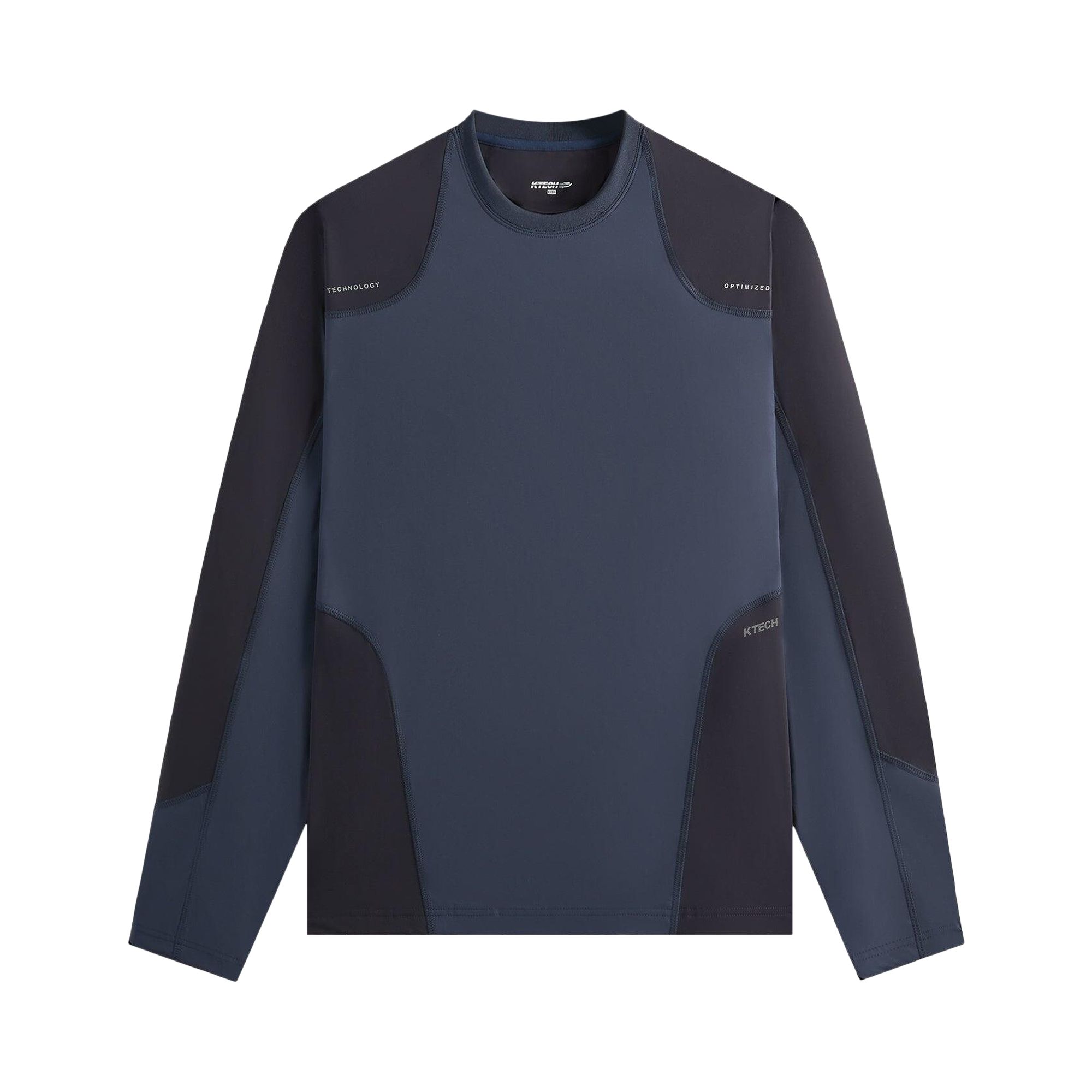 Pre-owned Kith Long-sleeve Slate Pullover Shirt 'nocturnal' | Black | Men's Size Xl