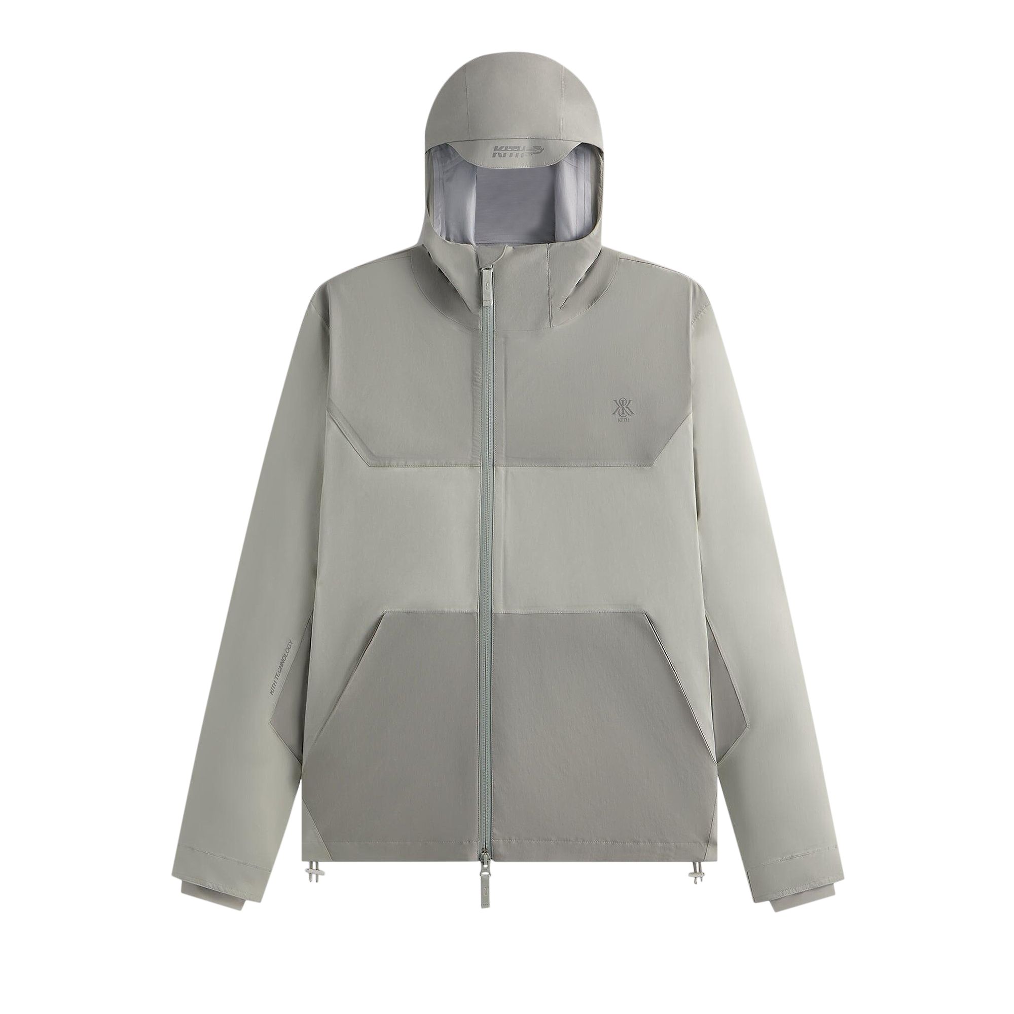 Pre-owned Kith Makai Bonded Tech Jacket 'pacify' | Grey | Men's Size Xxl In Gray