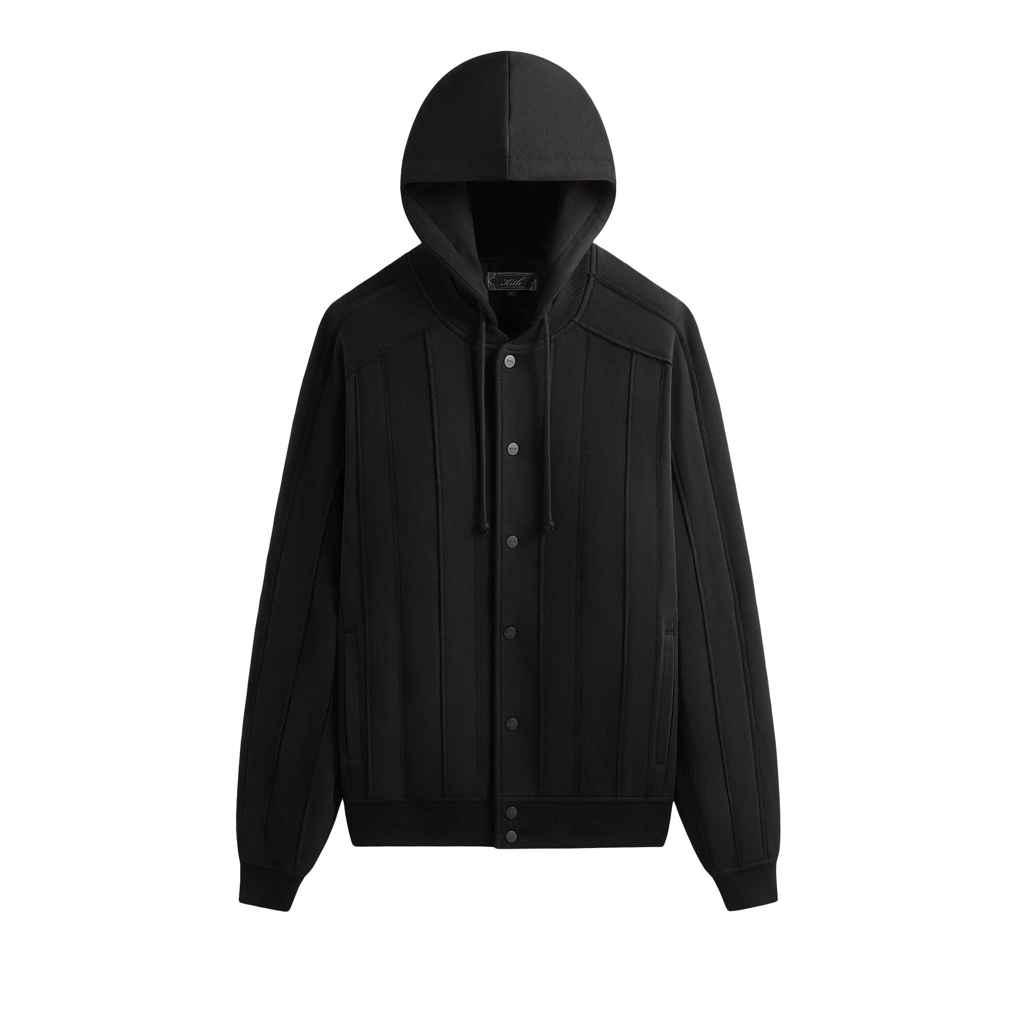 Pre-owned Kith Hooded Marvin Bomber Jacket 'black' | Men's Size L