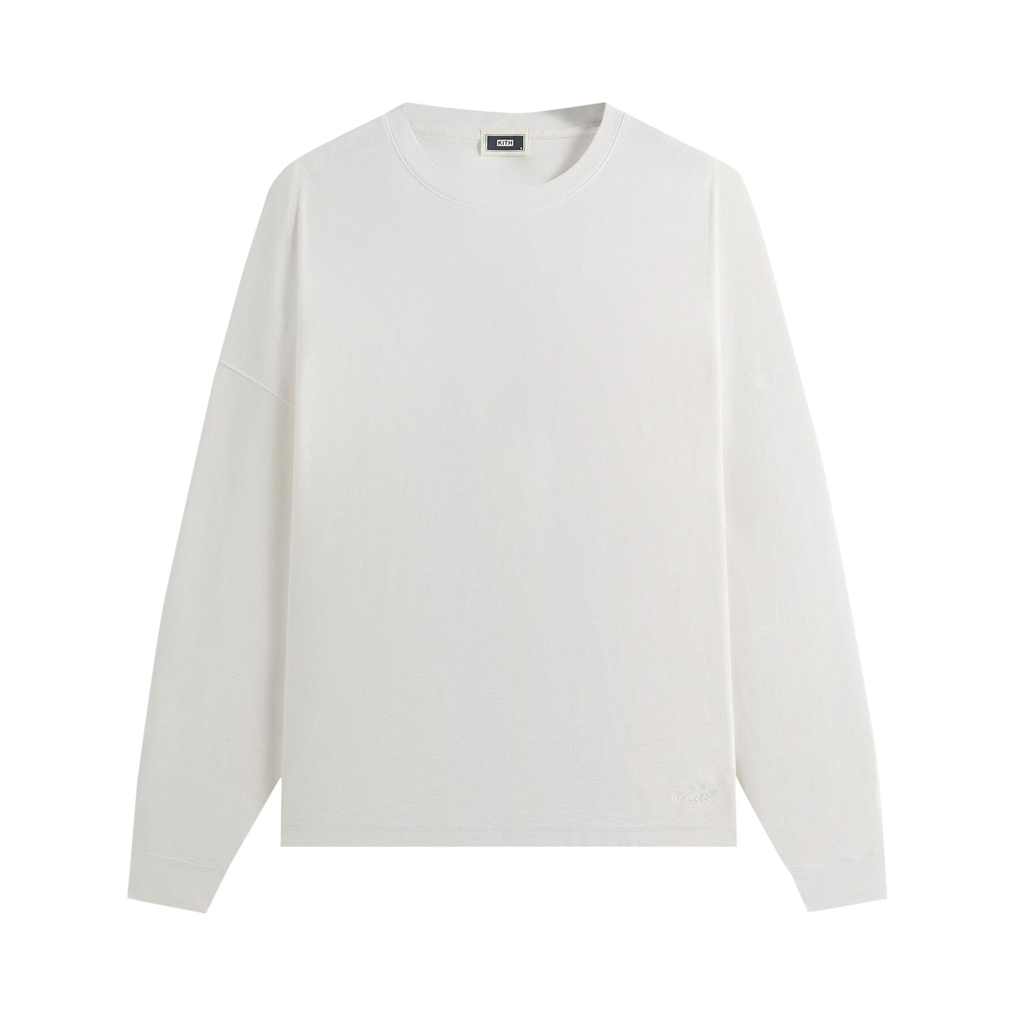 Pre-owned Kith Long-sleeve Lawson Tee 'white' | Men's Size Xxl