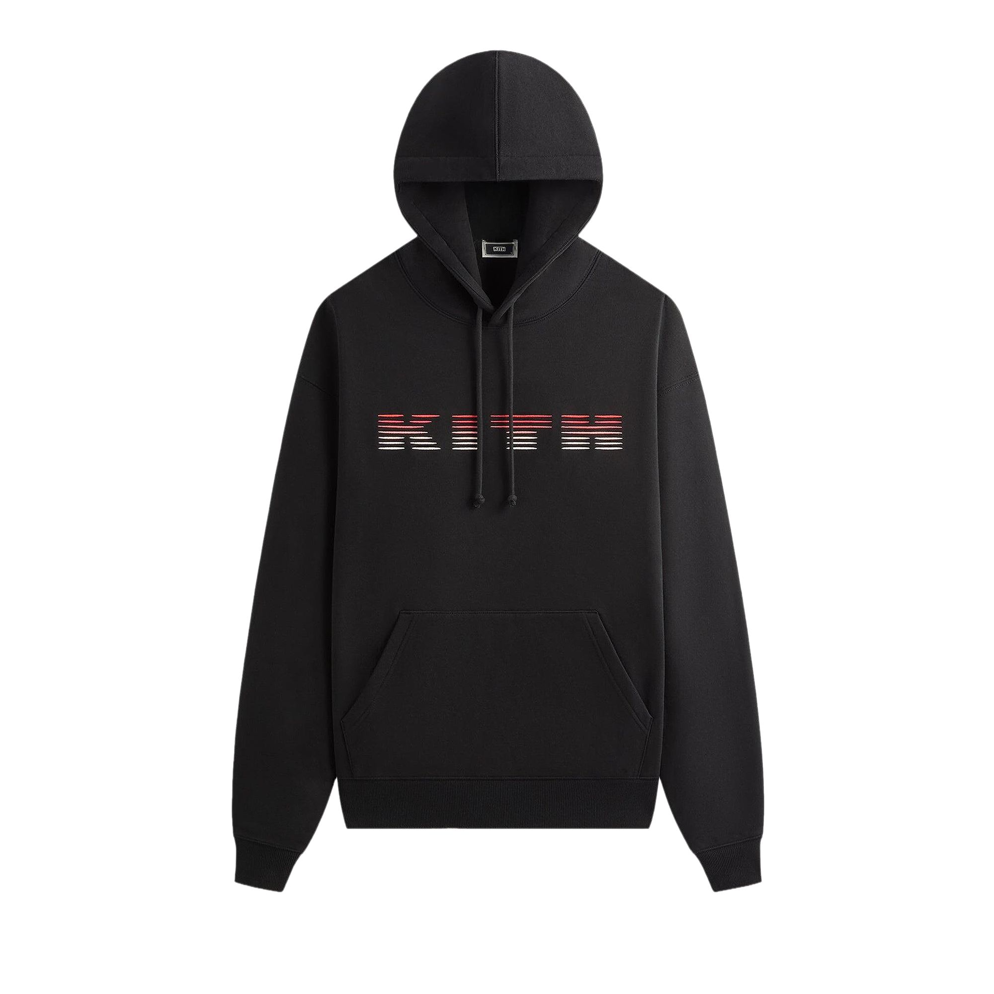 Pre-owned Kith Parallel Lines Williams Iii Hoodie 'black' | Men's Size L