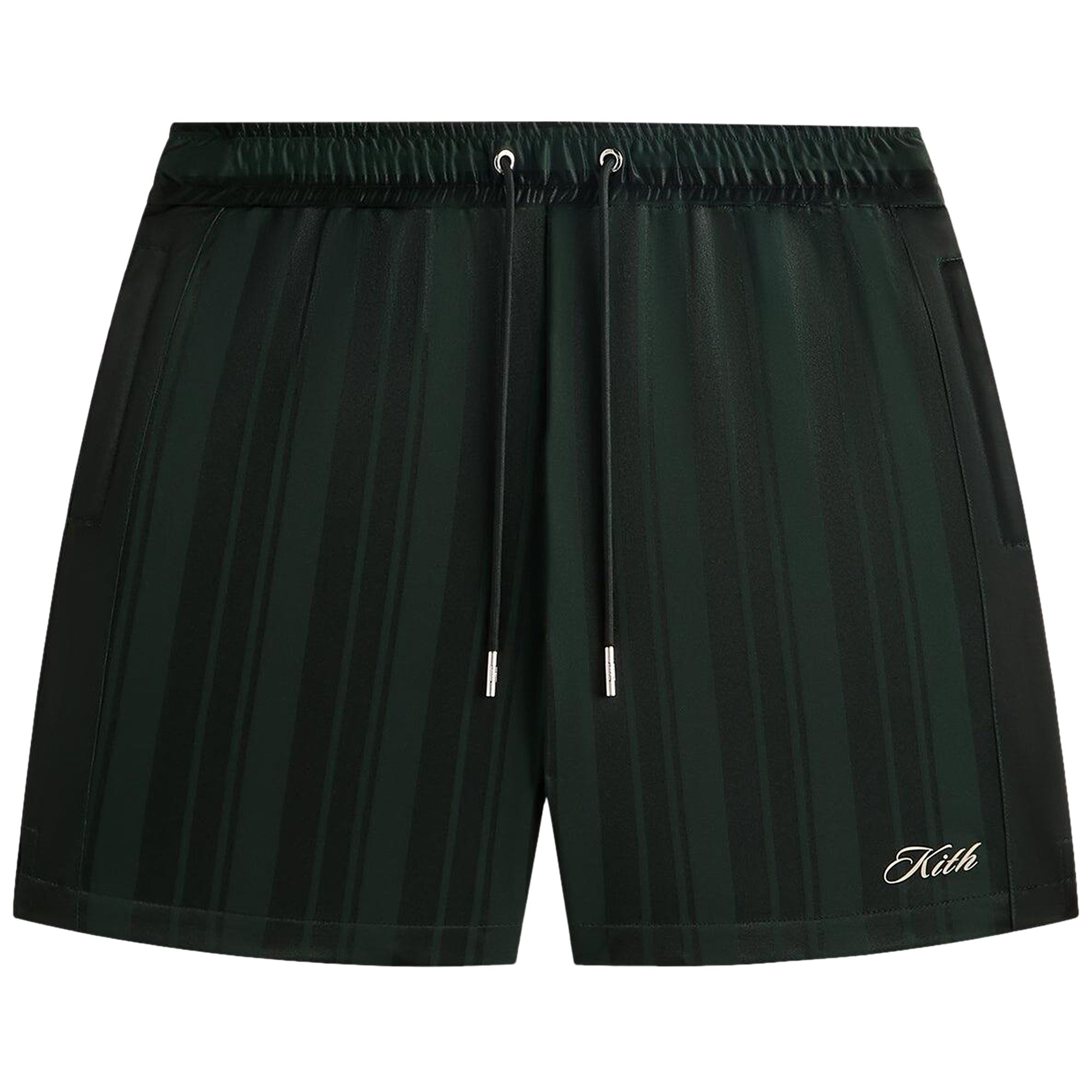 Pre-owned Kith Pinstripe Tricot Active Short 'stadium' | Green | Men's Size M