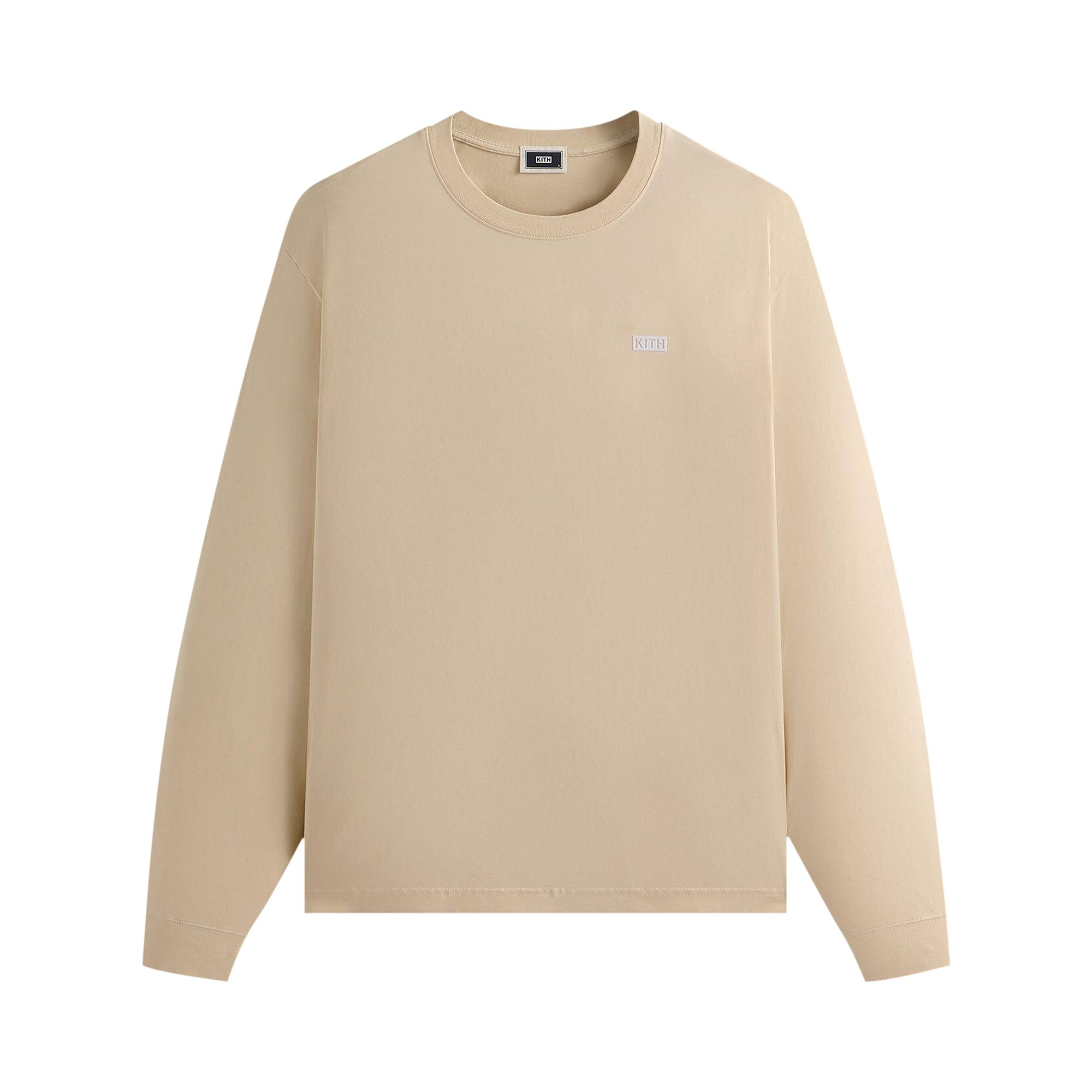 Pre-owned Kith Long-sleeve Lax Tee 'sediment' | Tan | Men's Size L In Brown