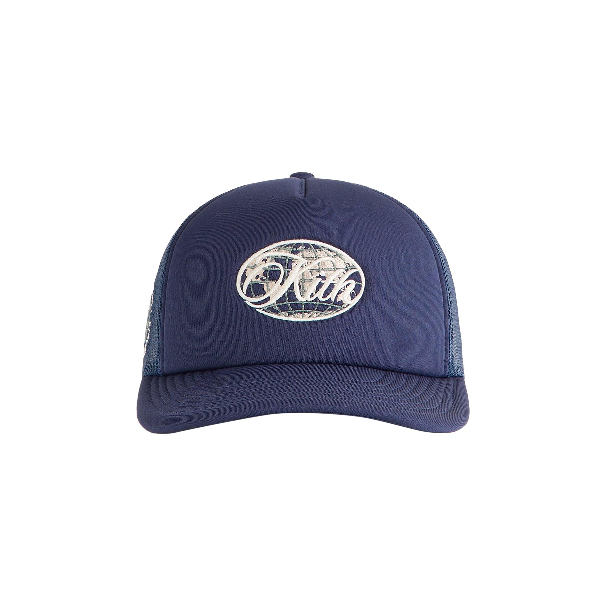 Pre-owned Kith Poly Foam Nolan Trucker Hat 'nocturnal' | Black | Men's Size Onesize