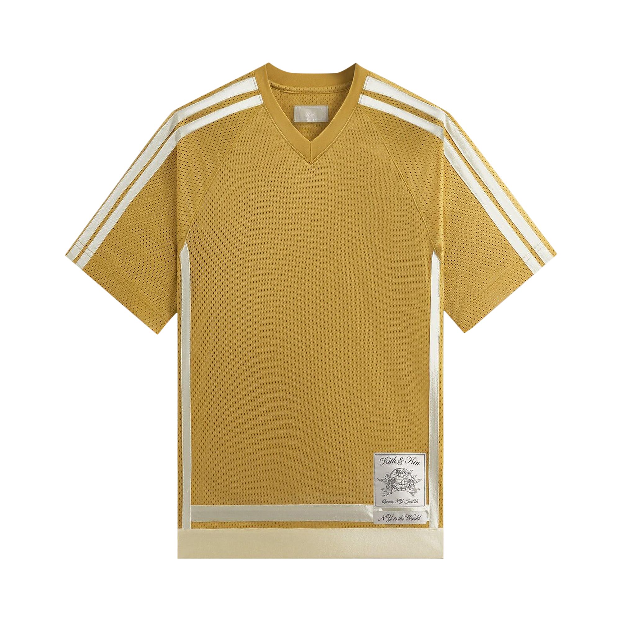 Pre-owned Kith Mesh Leon Jersey 'torch' | Yellow | Men's Size Xxl