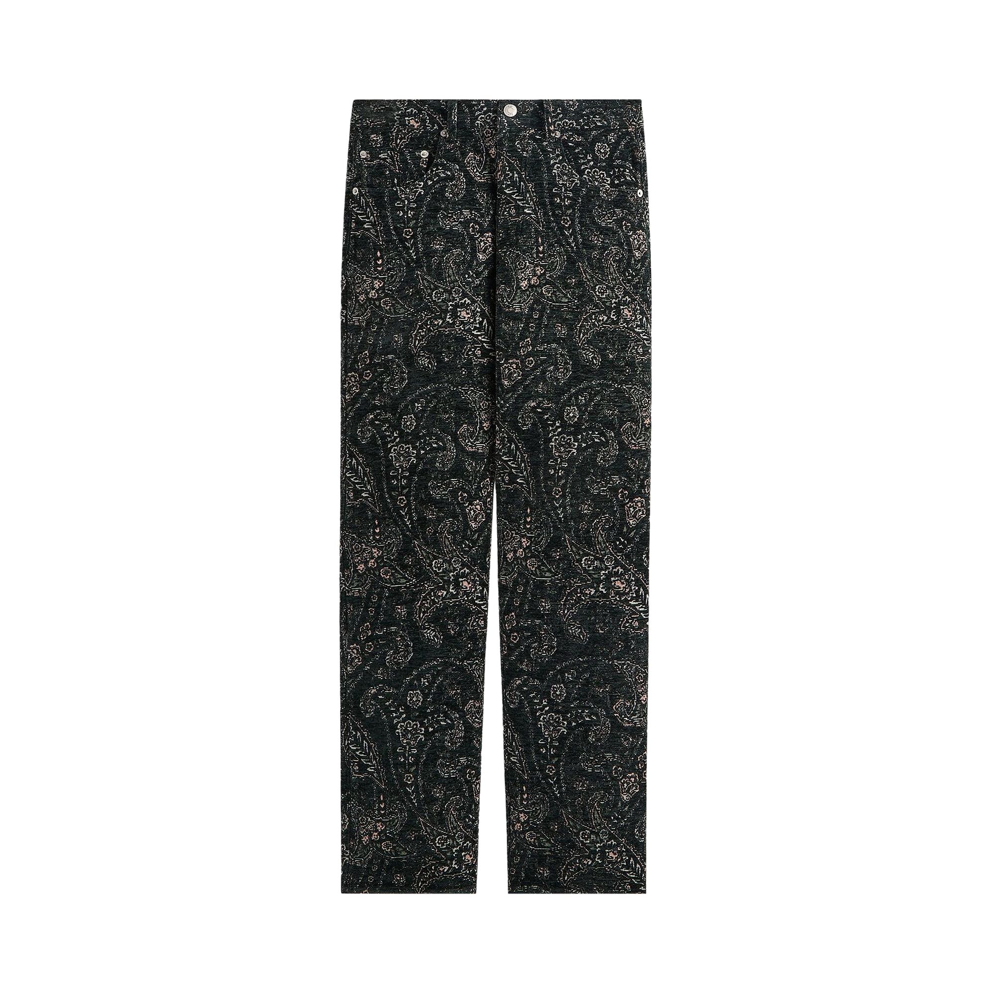 Pre-owned Kith Paisley Tapestry Webster Chill 'equestrian' | Black | Men's Size 34