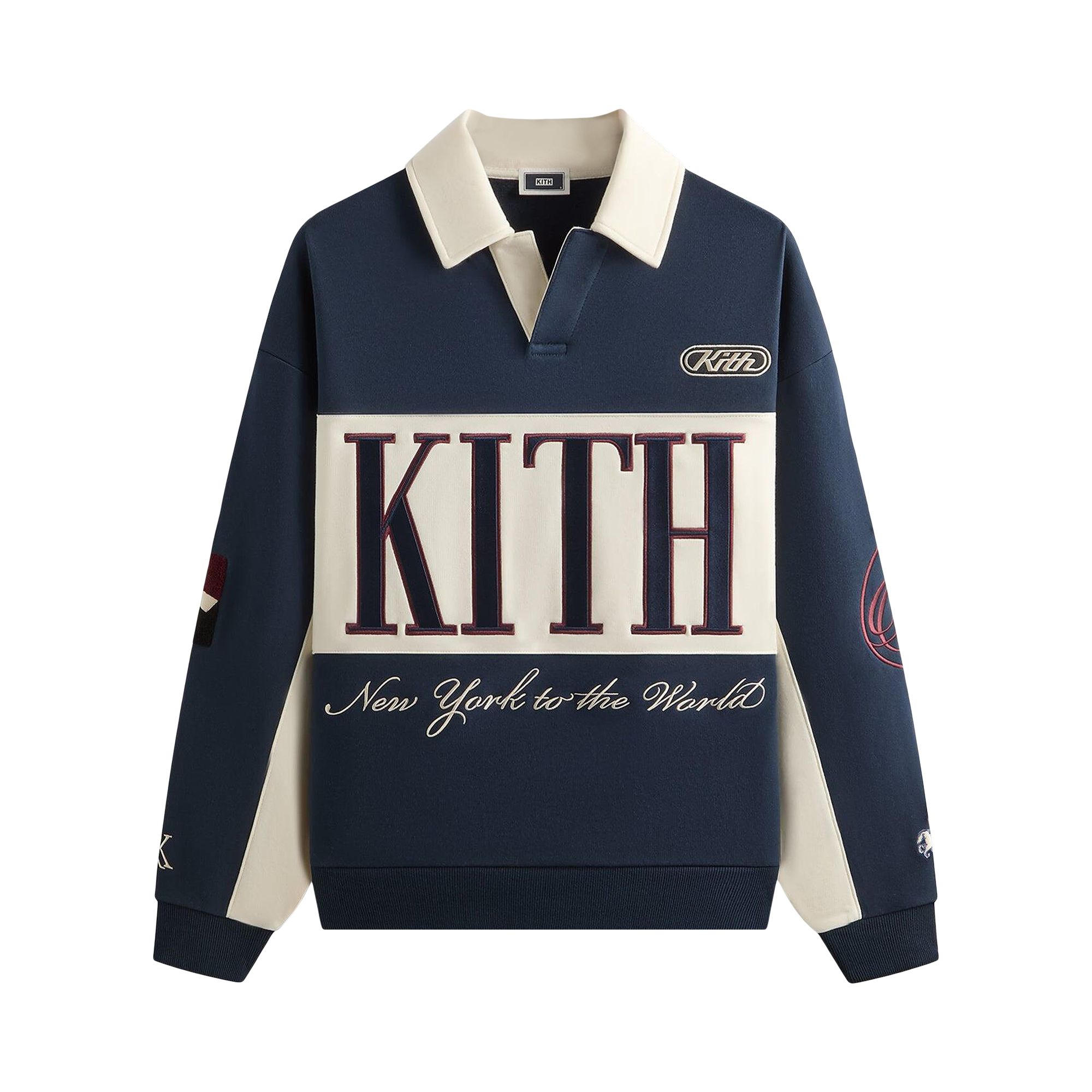 Pre-owned Kith Nelson Panelled Rugby 'nocturnal' | Black | Men's Size S