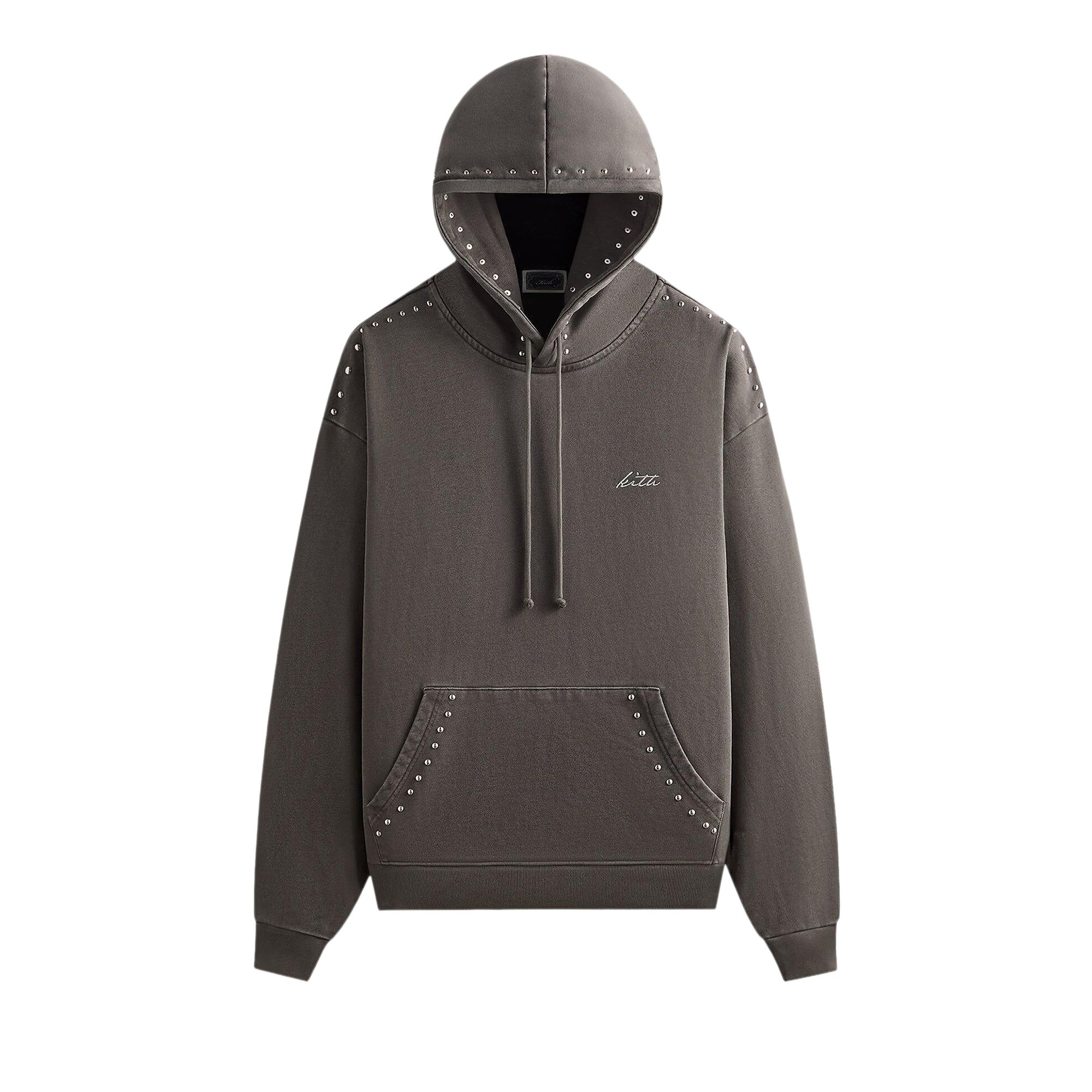 Pre-owned Kith Rivet Nelson Hoodie 'void' | Brown | Men's Size M