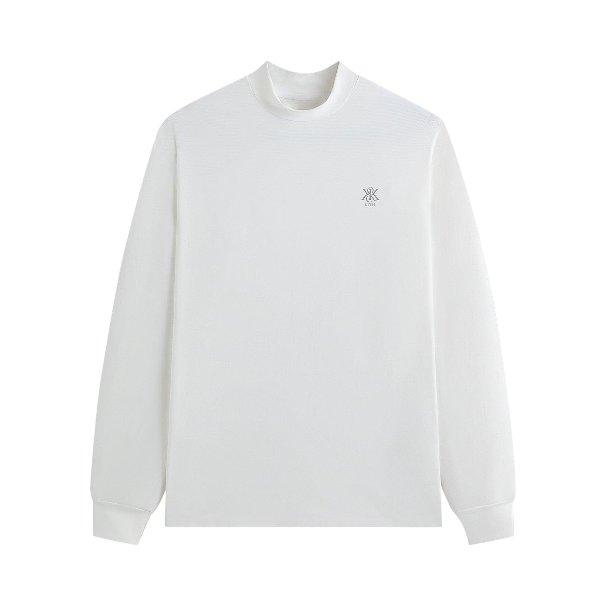 Pre-owned Kith Scratch Long-sleeve Mock Neck 'white' | Men's Size Xl