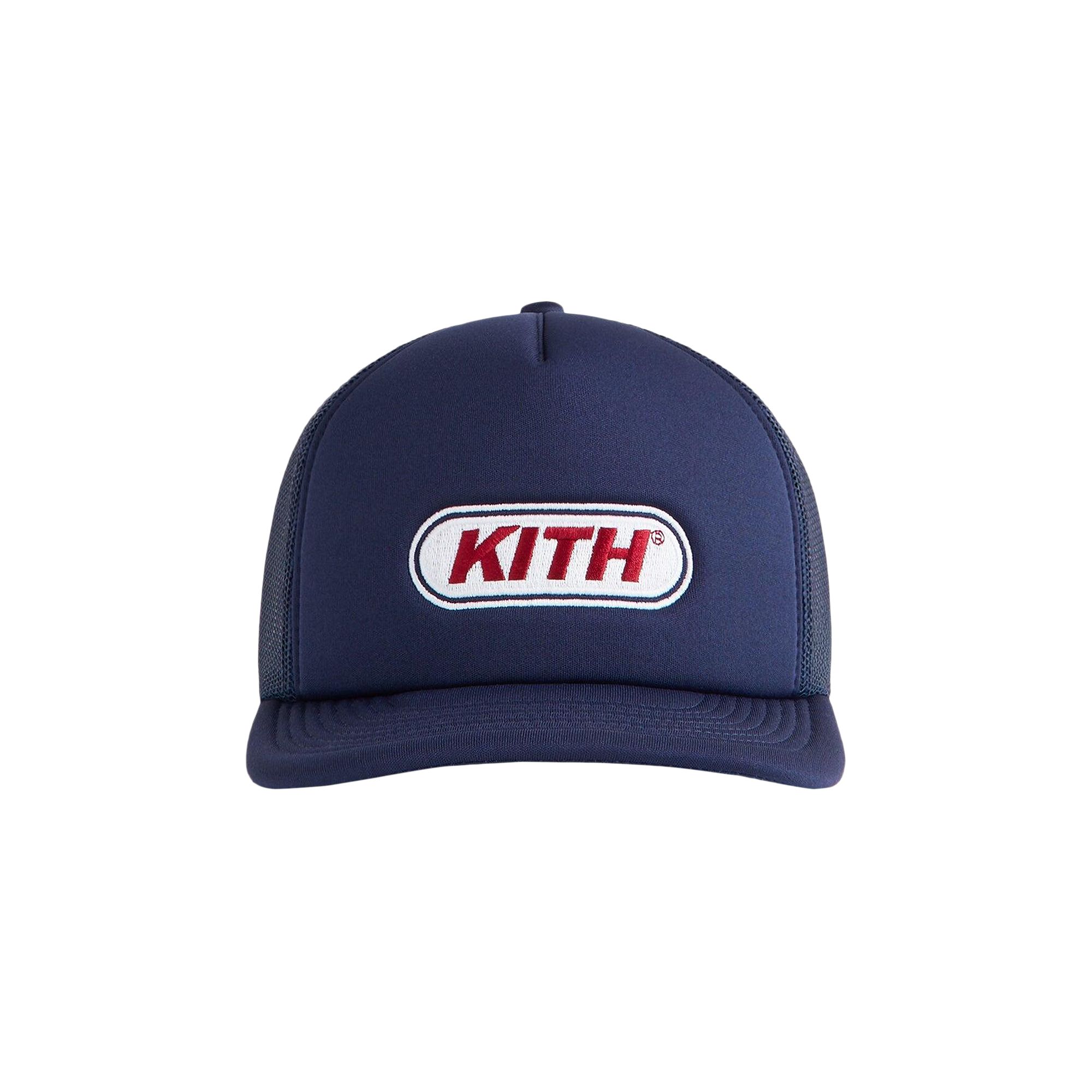 Pre-owned Kith Poly Foam Nolan Trucker Hat 'nocturnal' | Black | Men's Size Onesize