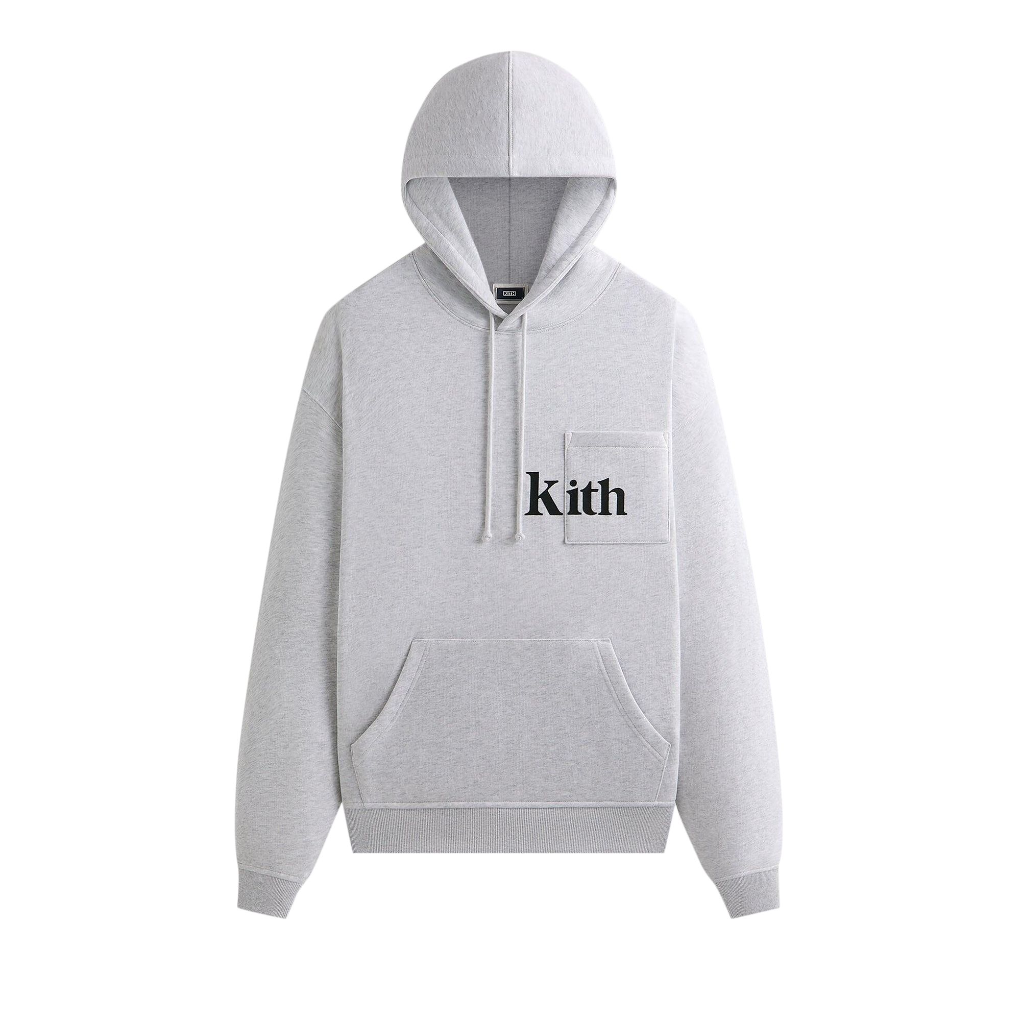 Pre-owned Kith Quinn Hoodie 'light Heather Grey' | Men's Size M In Gray