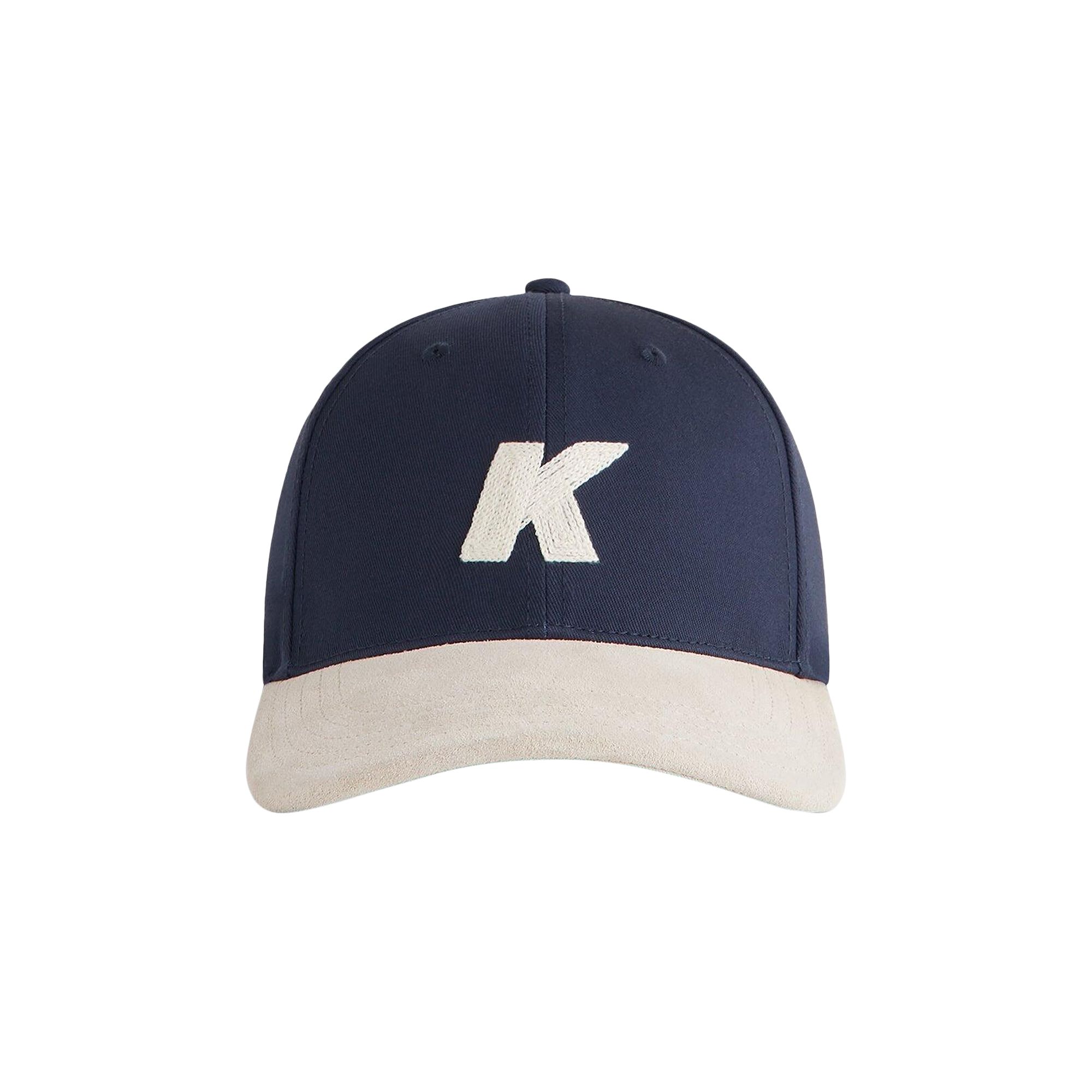 Pre-owned Kith Twill & Suede Aaron Classic Cap 'nocturnal' | Black | Men's Size Onesize