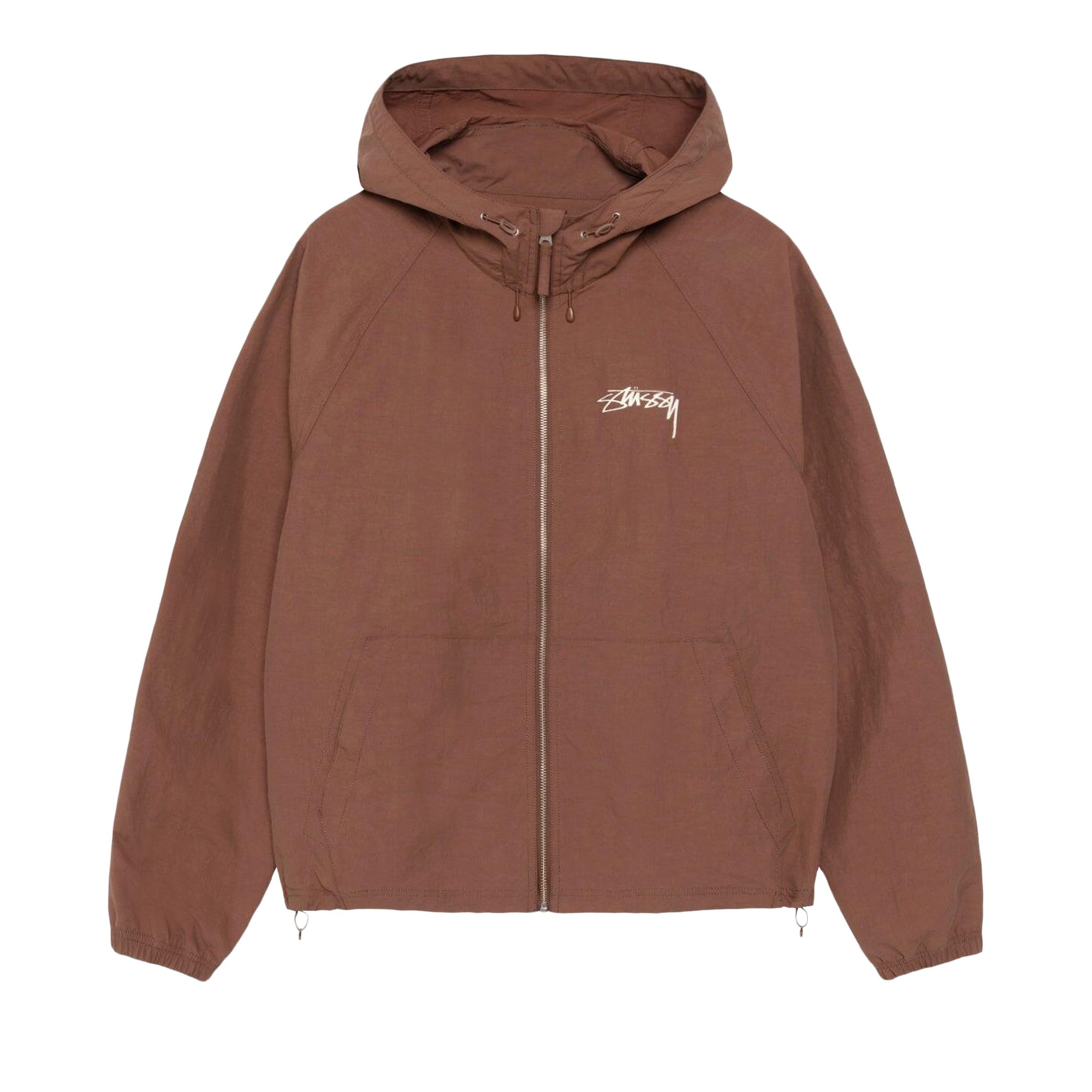 Pre-owned Stussy Nylon Beach Shell 'coffee' | Brown | Men's Size M
