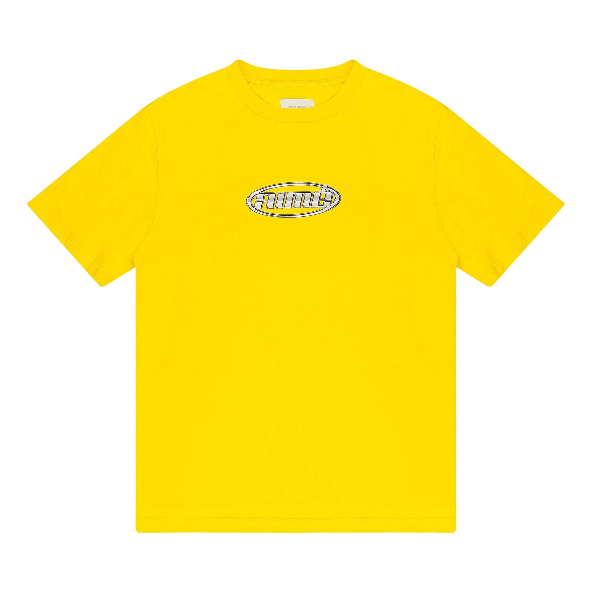 Pre-owned Aimé Leon Dore Chrome Logo T-shirt 'dandelion' | Yellow | Men's Size M