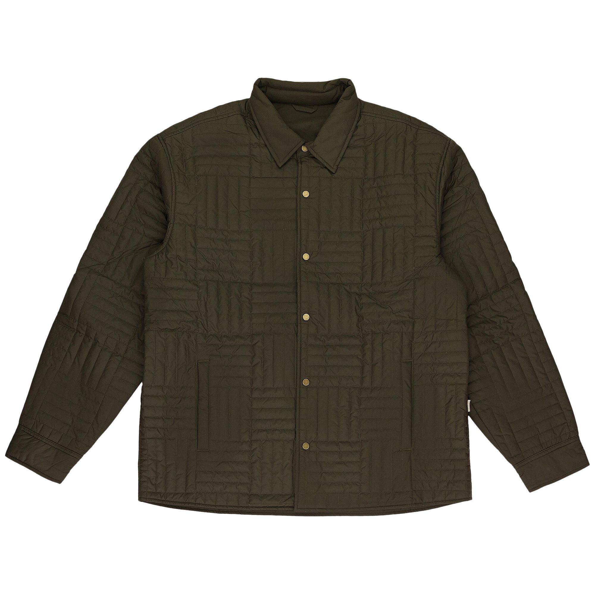 Pre-owned Aimé Leon Dore Reversible Filled Overshirt 'olive' | Green | Men's Size Xl