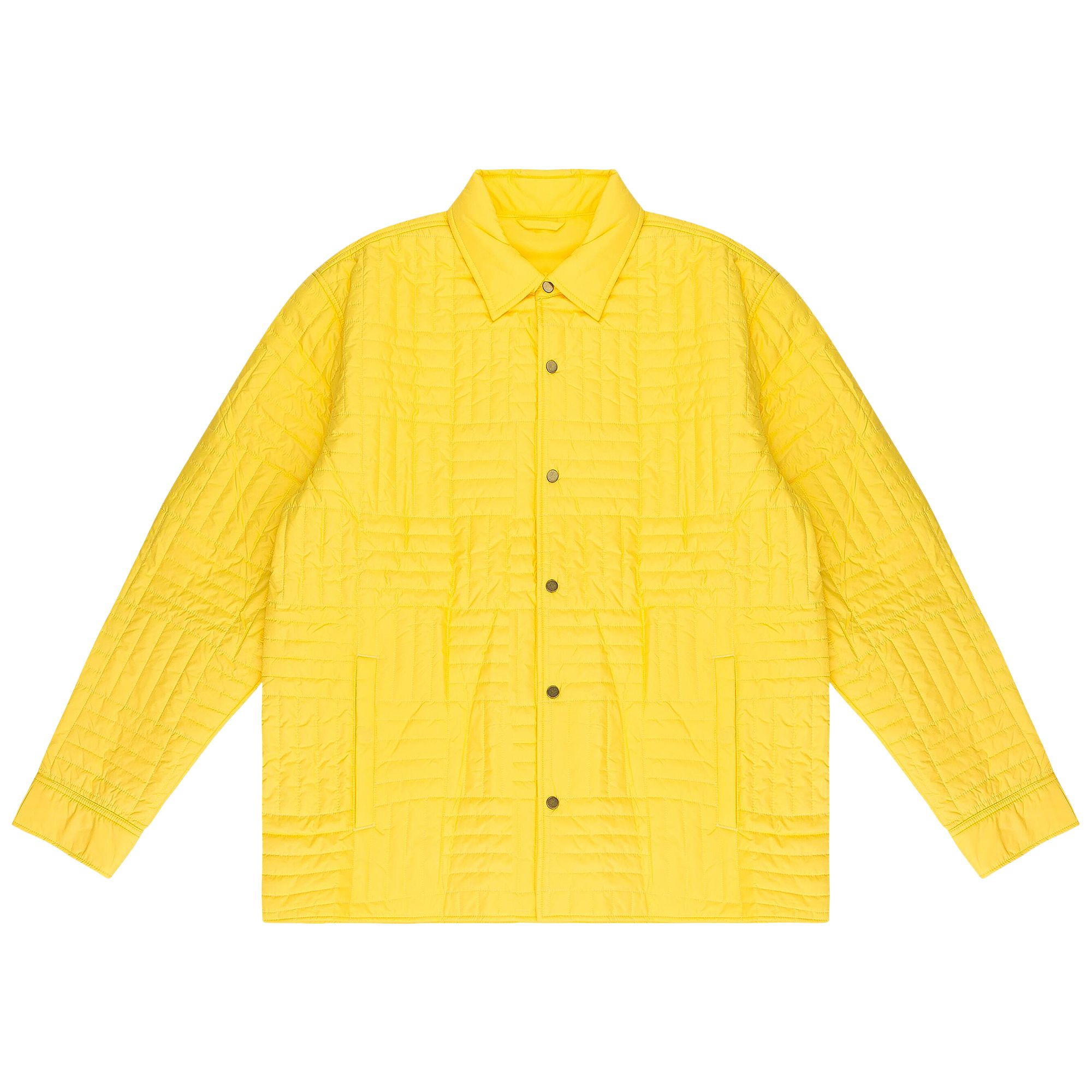 Pre-owned Aimé Leon Dore Reversible Filled Overshirt 'yellow' | Men's Size L
