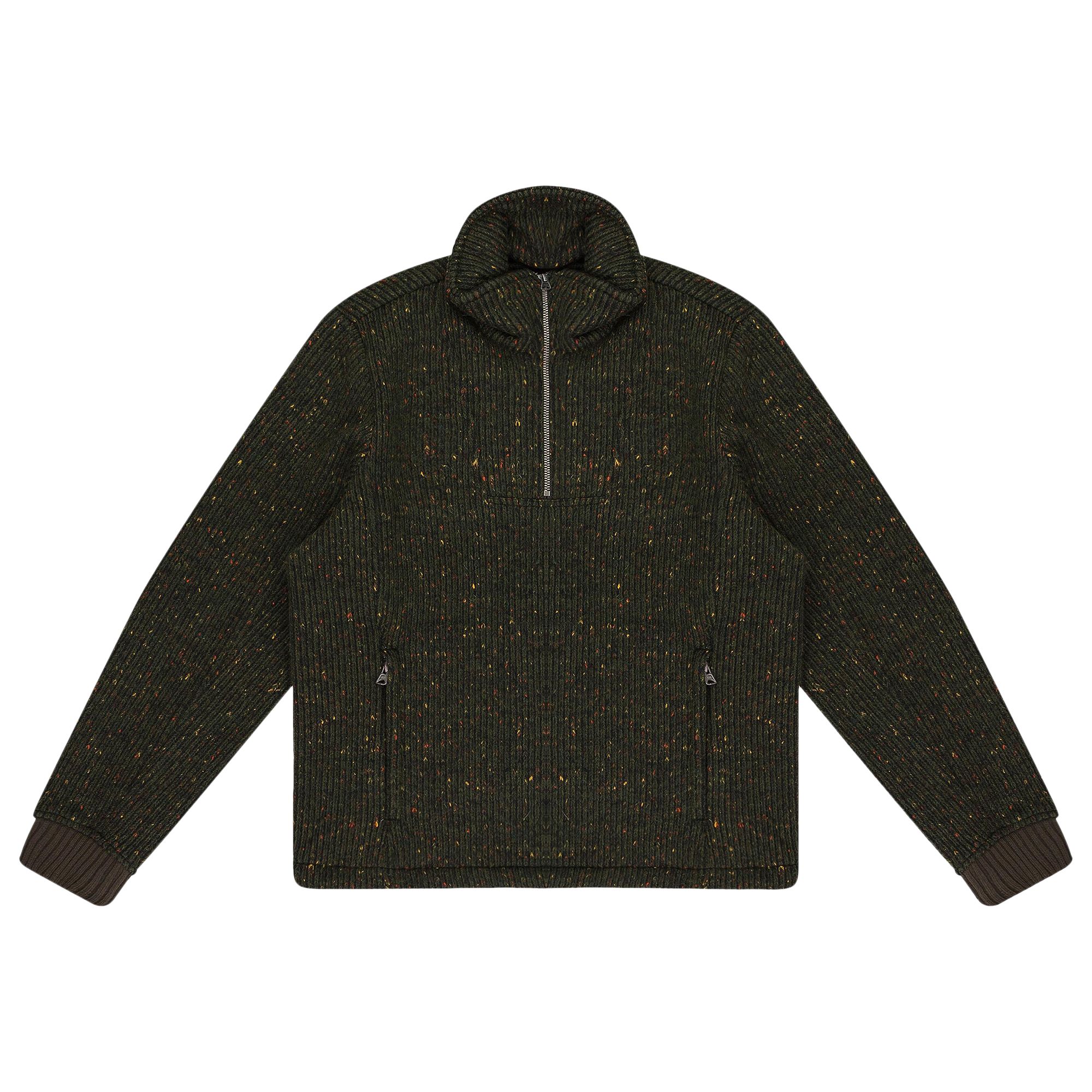 Pre-owned Aimé Leon Dore Half-zip Pullover Work Jacket 'green Donegal' | Men's Size Xs