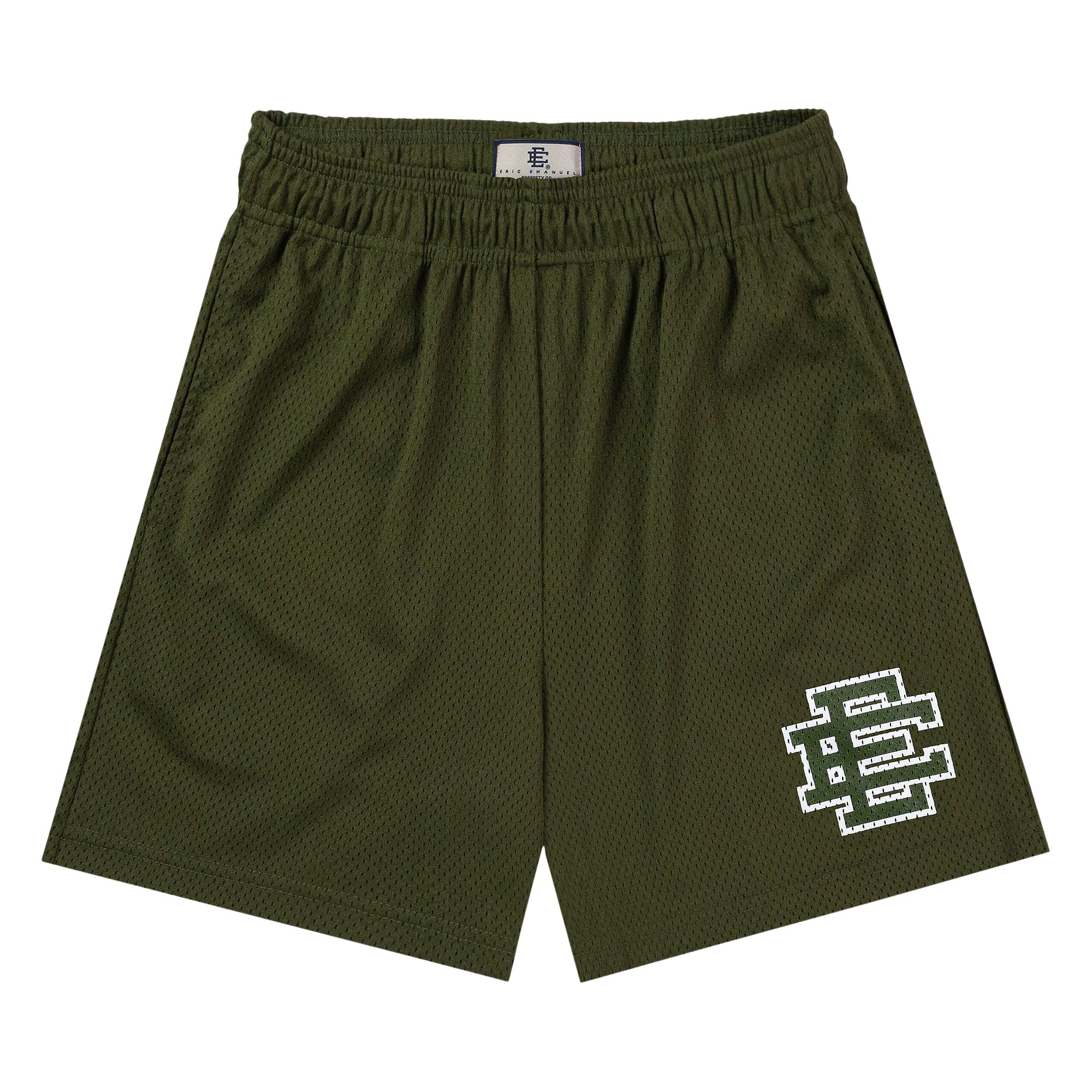 Pre-owned Eric Emanuel Ee Baggy Short 'chive/chive' | Green | Men's Size S